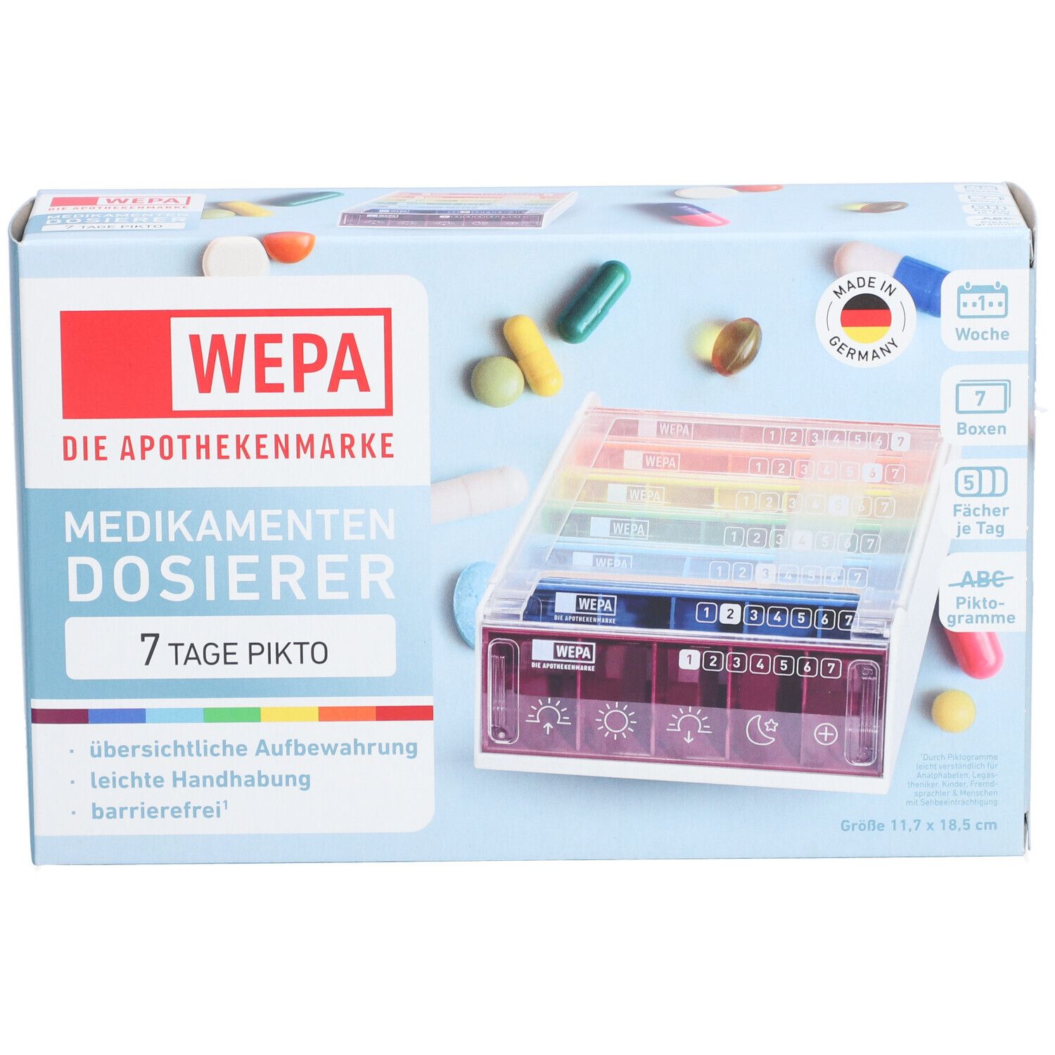 WEPA 7 Tage Wochenmagazin Regenbogen/Piktogramme