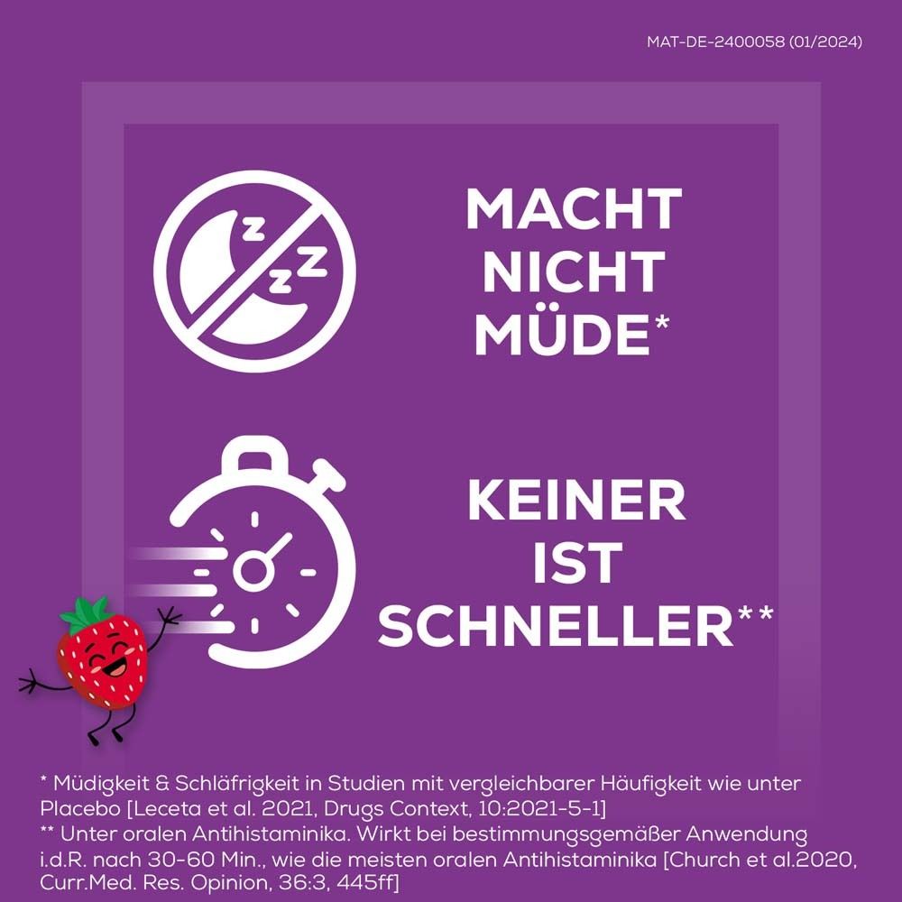 Allegra® Allergietabletten für Kinder – Schmelztabletten, 6 St. - Jetzt 10% mit dem Code "allegra10" sparen*