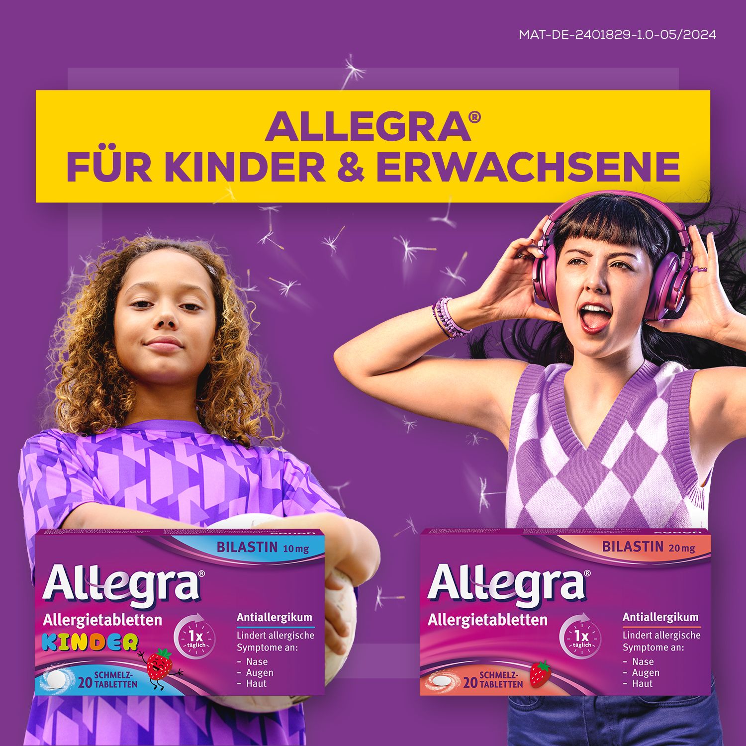 Allegra® Allergietabletten für Kinder – Schmelztabletten, 20 St.