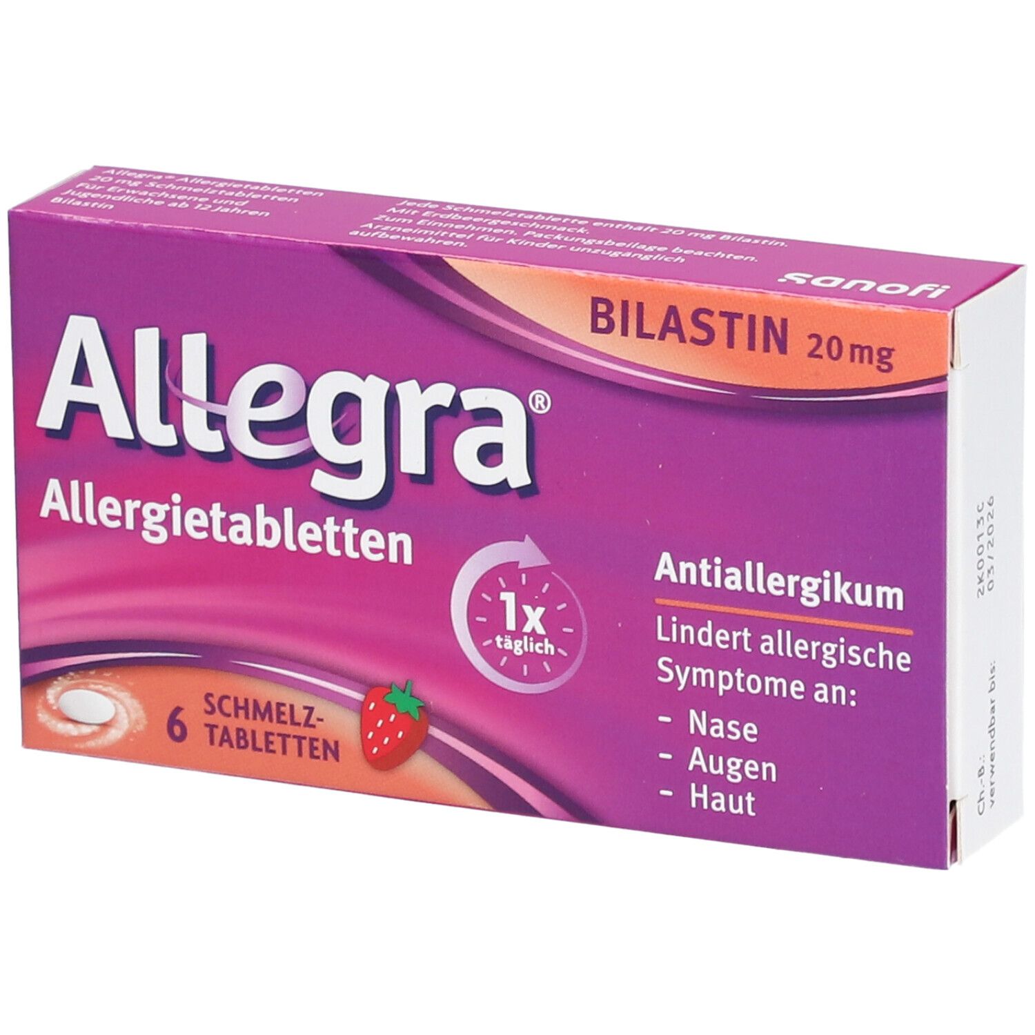 Allegra Allergietabletten 20 mg Schmelztabletten 6 St