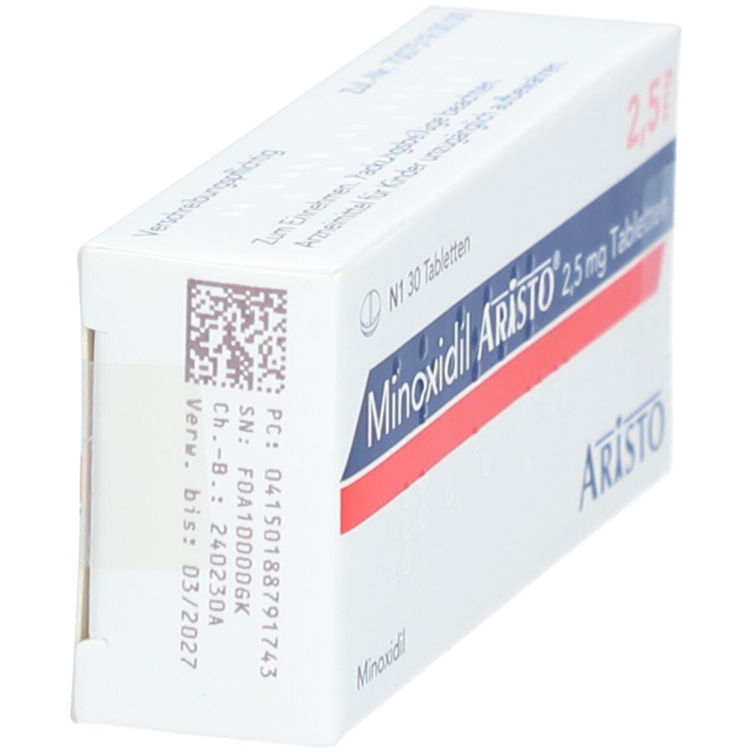 Minoxidil Aristo 2,5 mg Tabletten 30 St