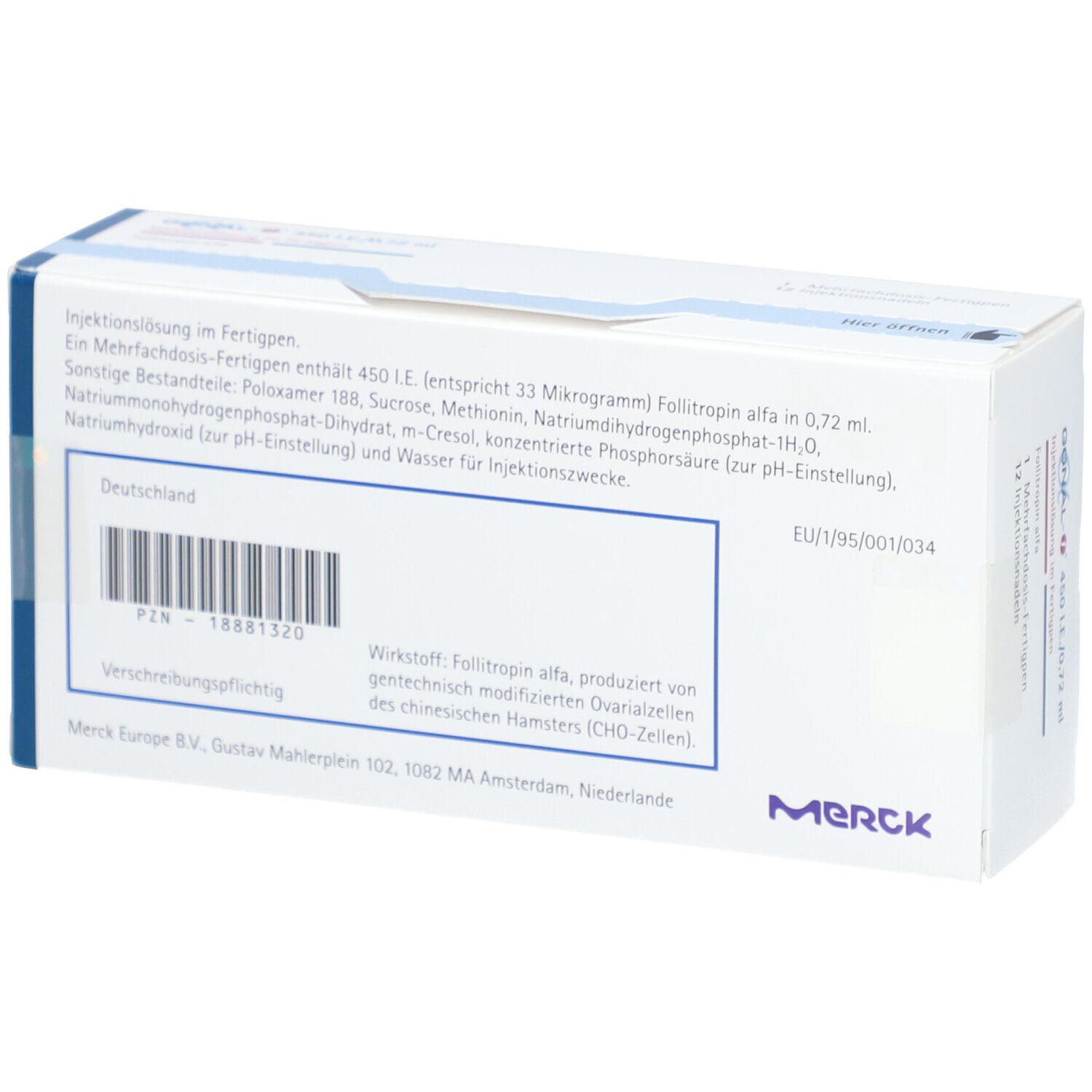 GONAL-f 450 I.E./0,72 ml 33 Mikr./0,72ml Fertigpen