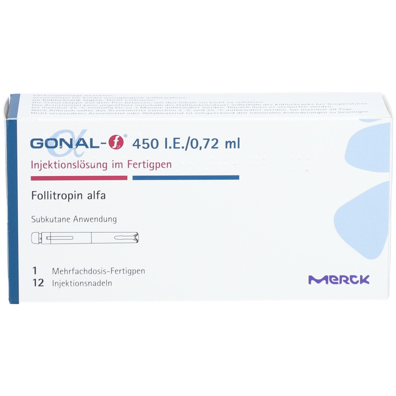 GONAL-f 450 I.E./0,72 ml 33 Mikr./0,72ml Fertigpen