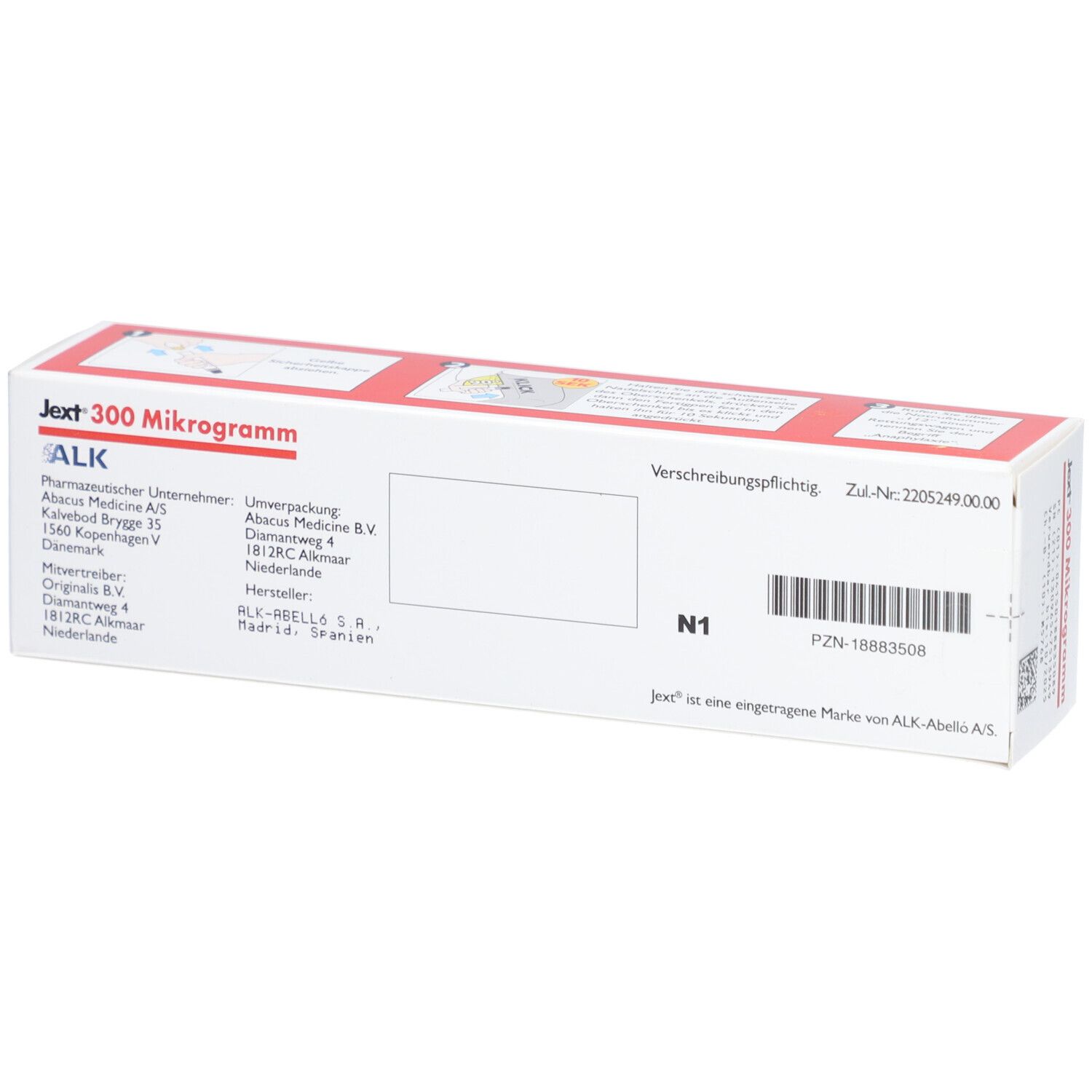 JEXT 300 Mikrogramm Inj.-Lsg.in einem Fertigpen