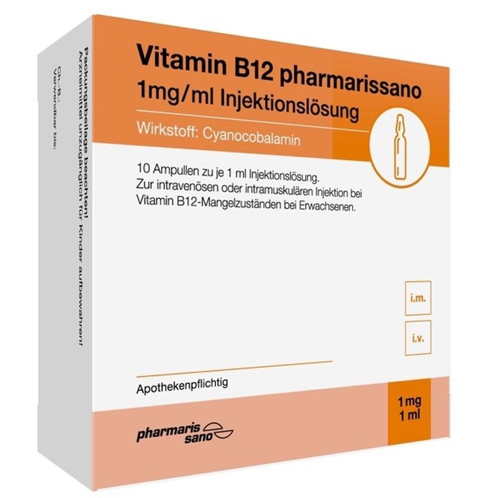Vitamin B12 pharmarissano 1 mg/ml Injektionslösung