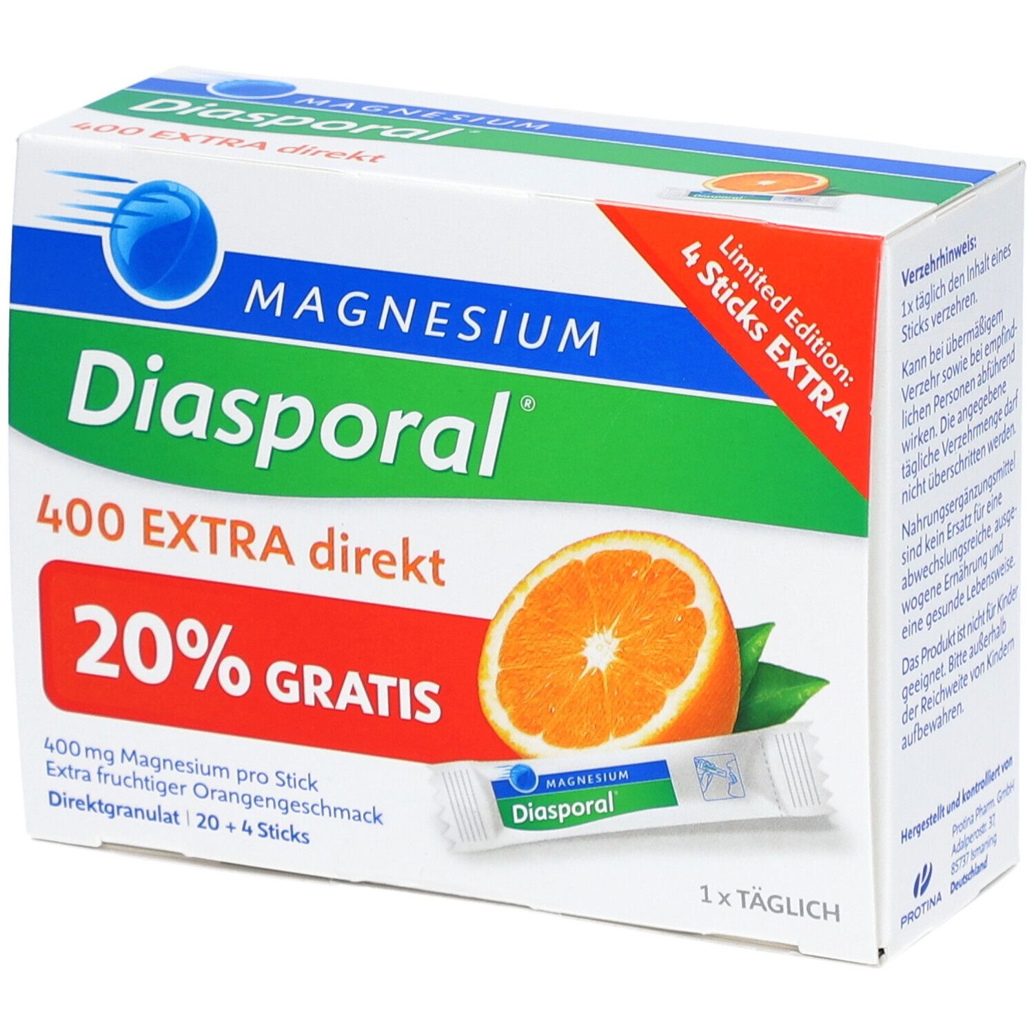 MAGNESIUM-DIASPORAL® 400 EXTRA DIREKT