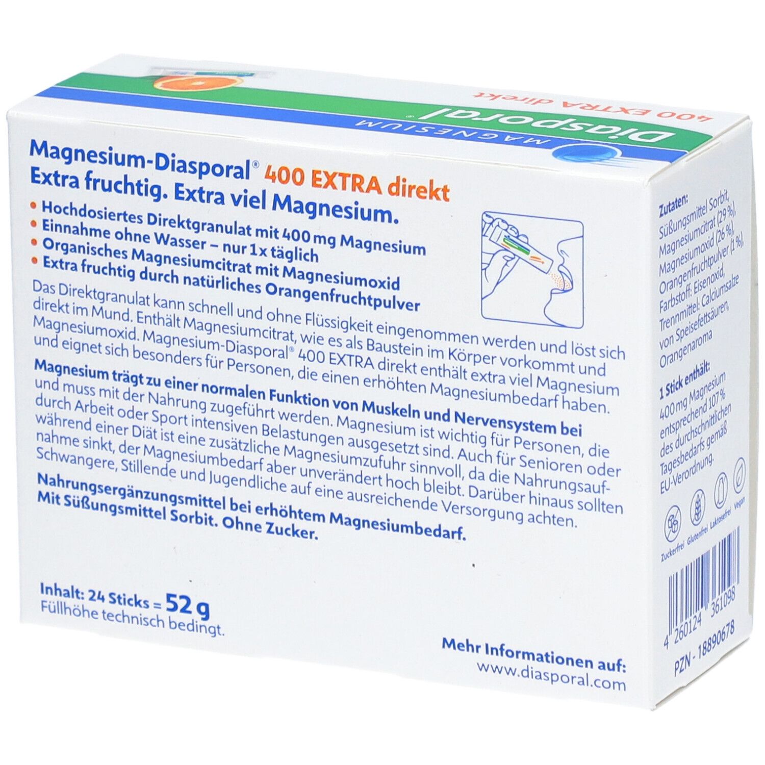 MAGNESIUM-DIASPORAL® 400 EXTRA DIREKT