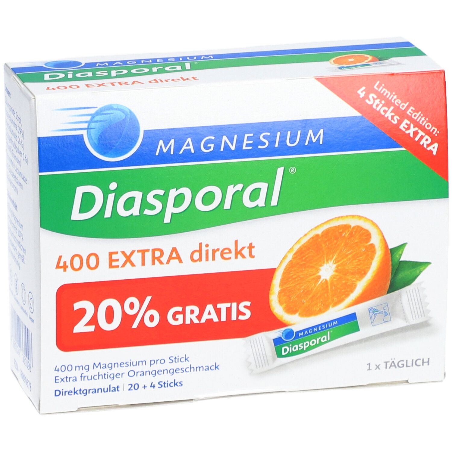MAGNESIUM-DIASPORAL® 400 EXTRA DIREKT