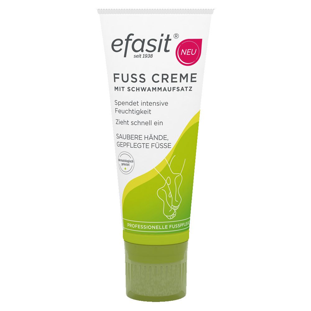 efasit Fuß Creme mit Schwammaufsatz