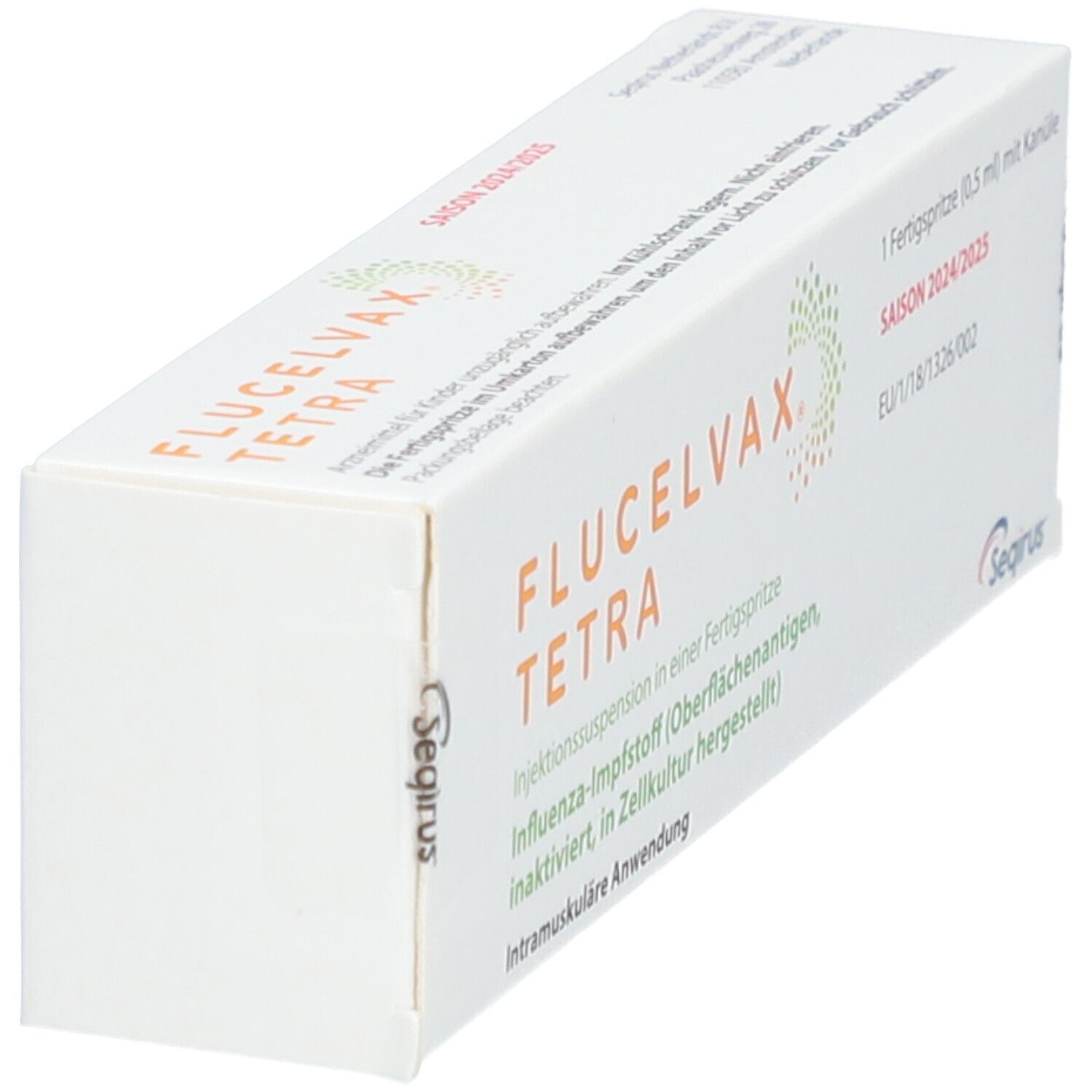 Flucelvax Tetra 2024/2025 Inj.-Susp.F-Spr.m.Kanüle 1x0,5 ml Fertigspritzen