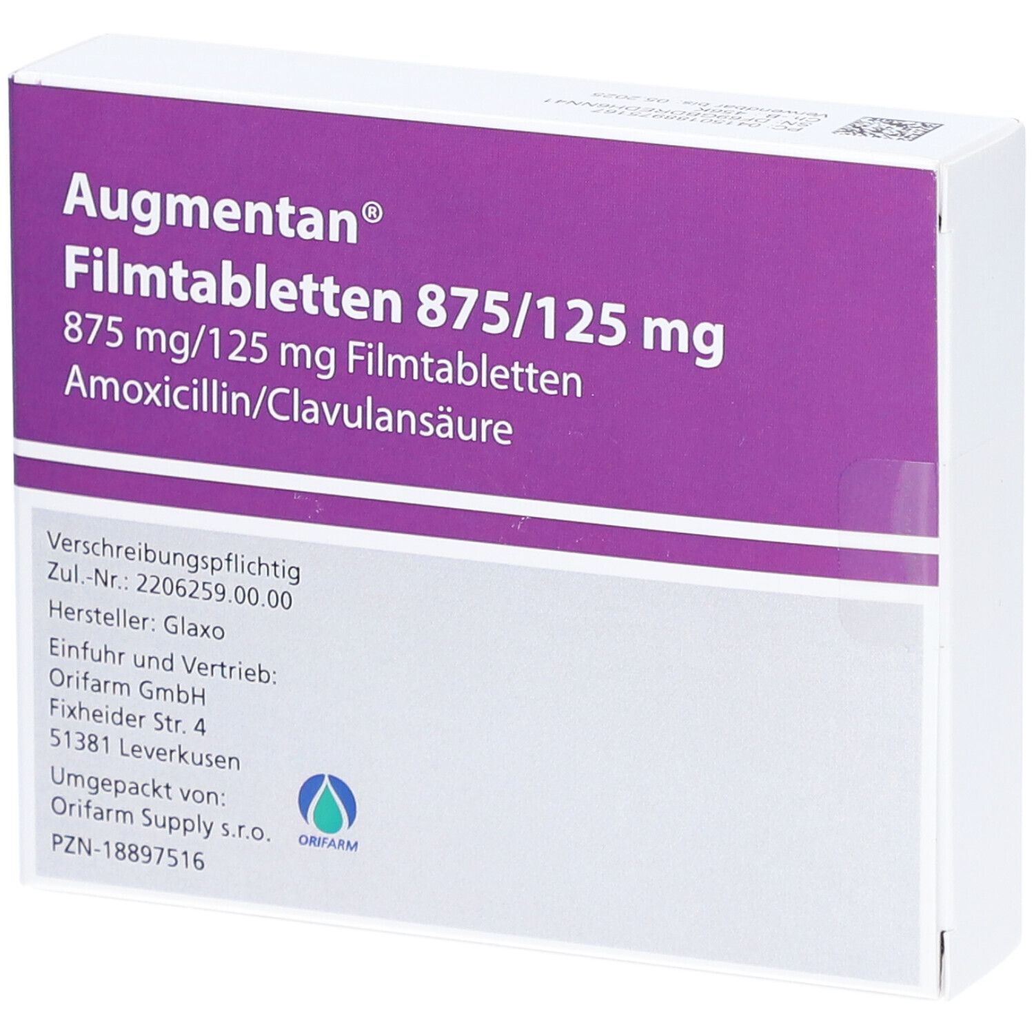 AUGMENTAN Filmtabletten 875/125 mg