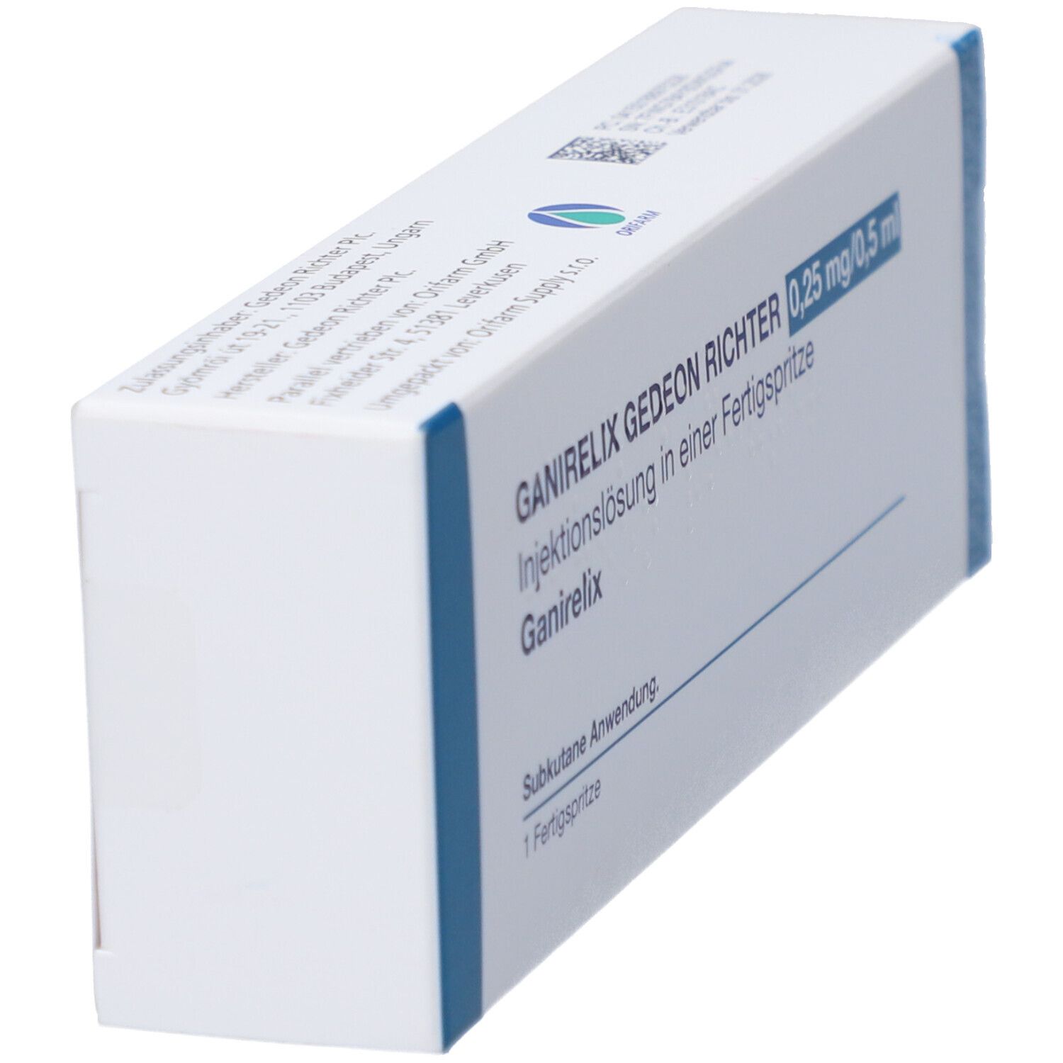 Ganirelix Gedeon Richter 0,25mg/0,5ml Inj.-Lsg.FS 1 St Injektionslösung