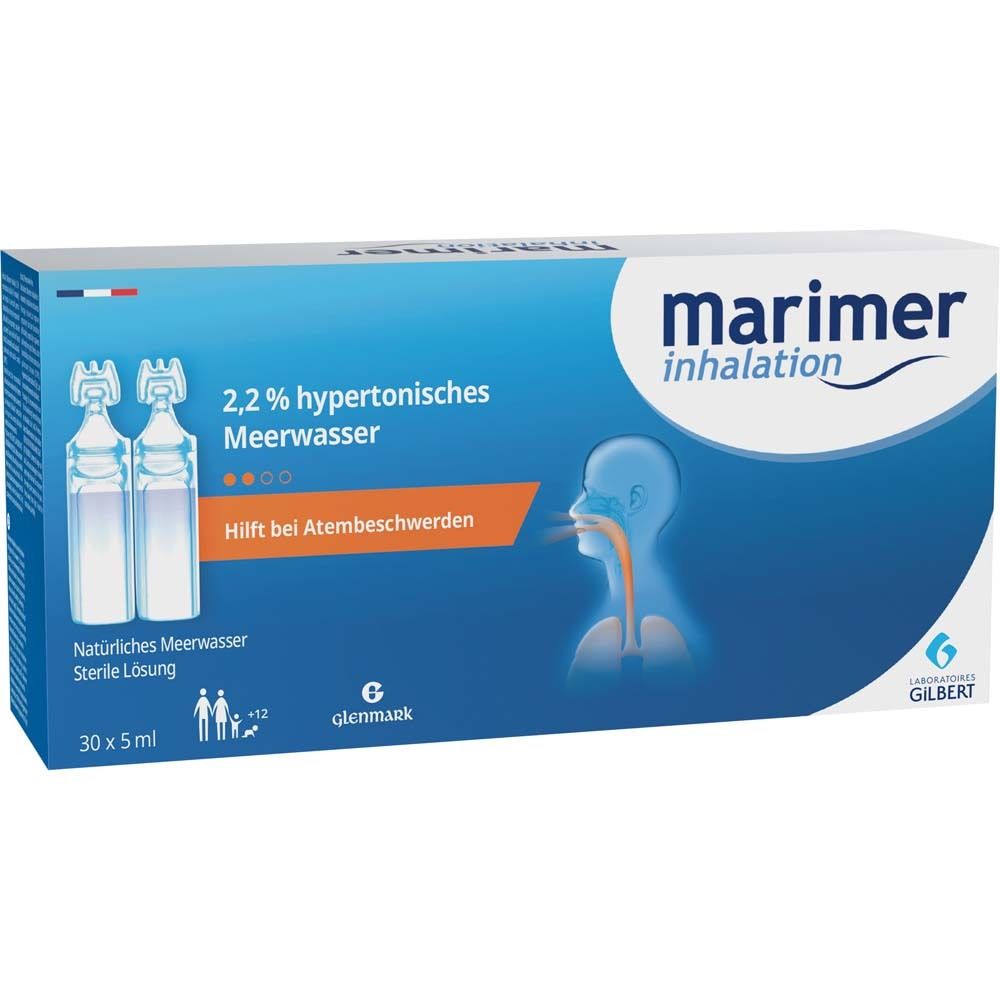 Marimer Inhalation Meerwasser hyperton.2,2% Inh.L. 30x5 ml Inhalationslösung