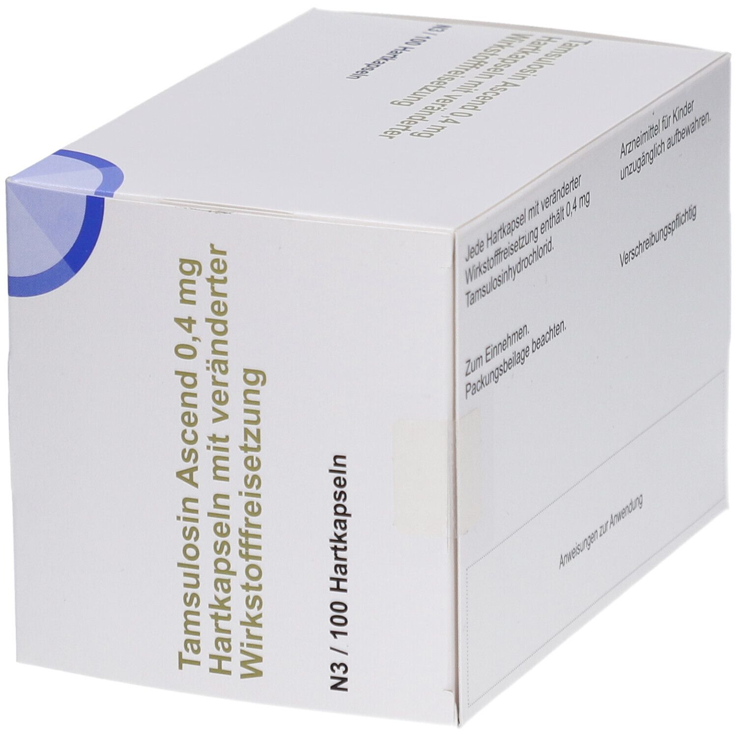 TAMSULOSIN Ascend 0,4 mg Hartk.m.verä.Wst.-Frs.