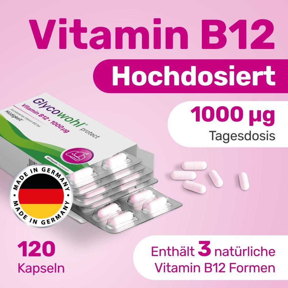 Glycowohl Vitamin B12 1000 µg hochdos.vegan Kaps. 120 St Kapseln