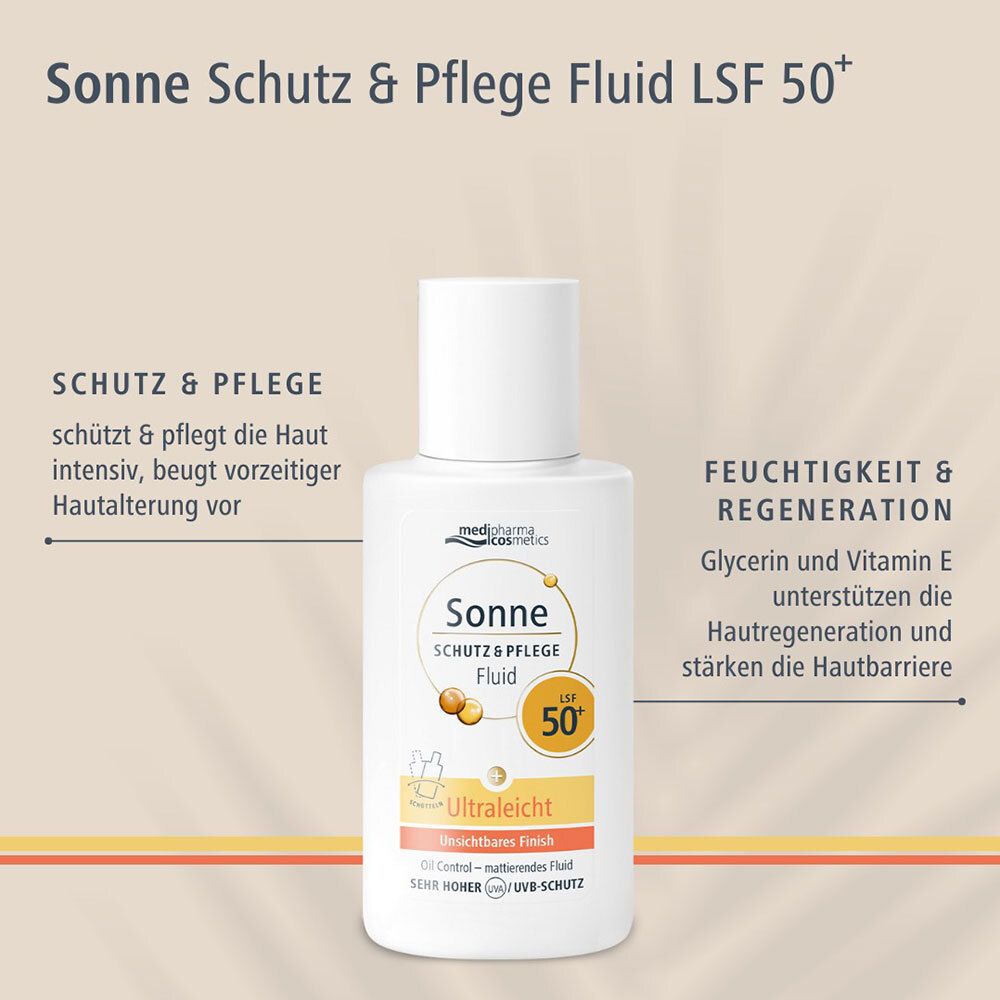medipharma cosmetics Sonne Schutz&Pflege Fluid LSF 50+