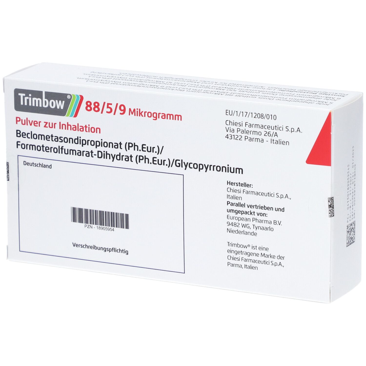 TRIMBOW 88/5/9 µg 120ED Plv.z.Inhalation NEXThaler