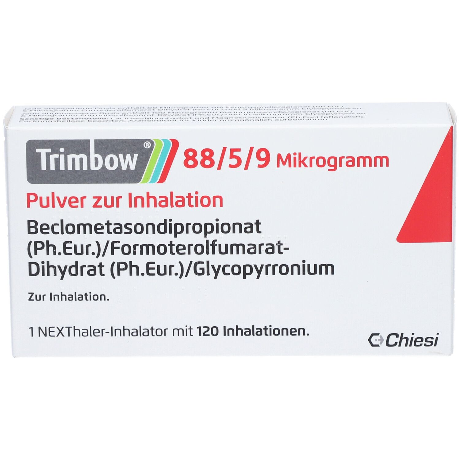 TRIMBOW 88/5/9 µg 120ED Plv.z.Inhalation NEXThaler