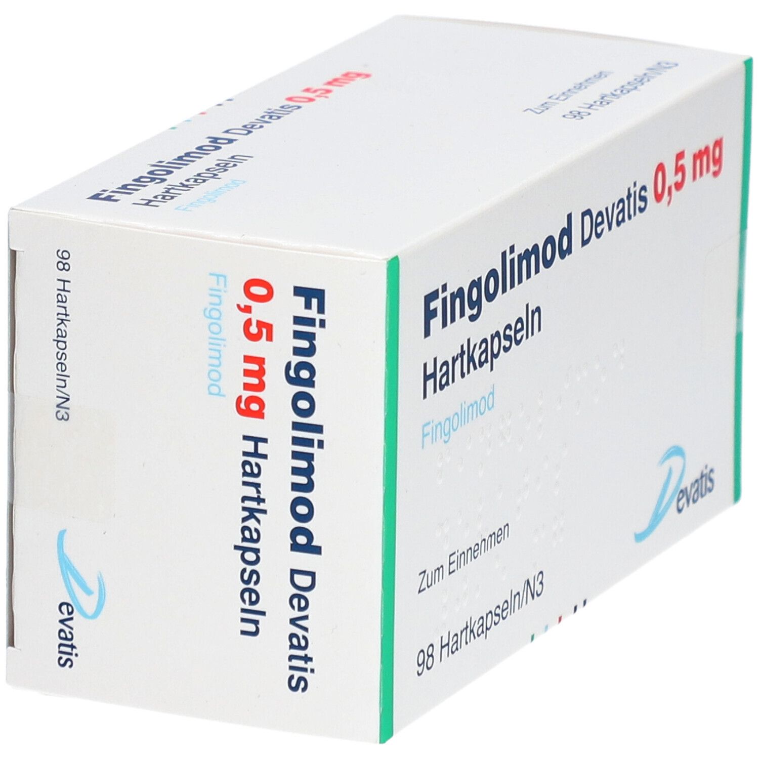 Fingolimod Devatis 0,5 mg Hartkapseln 98 St