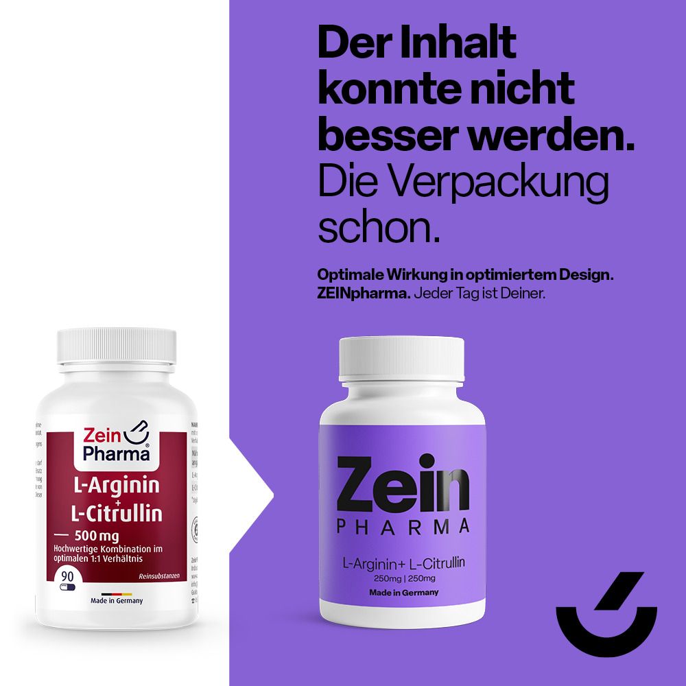 Zein Pharma® L-Arginin + L-Citrullin 500 mg