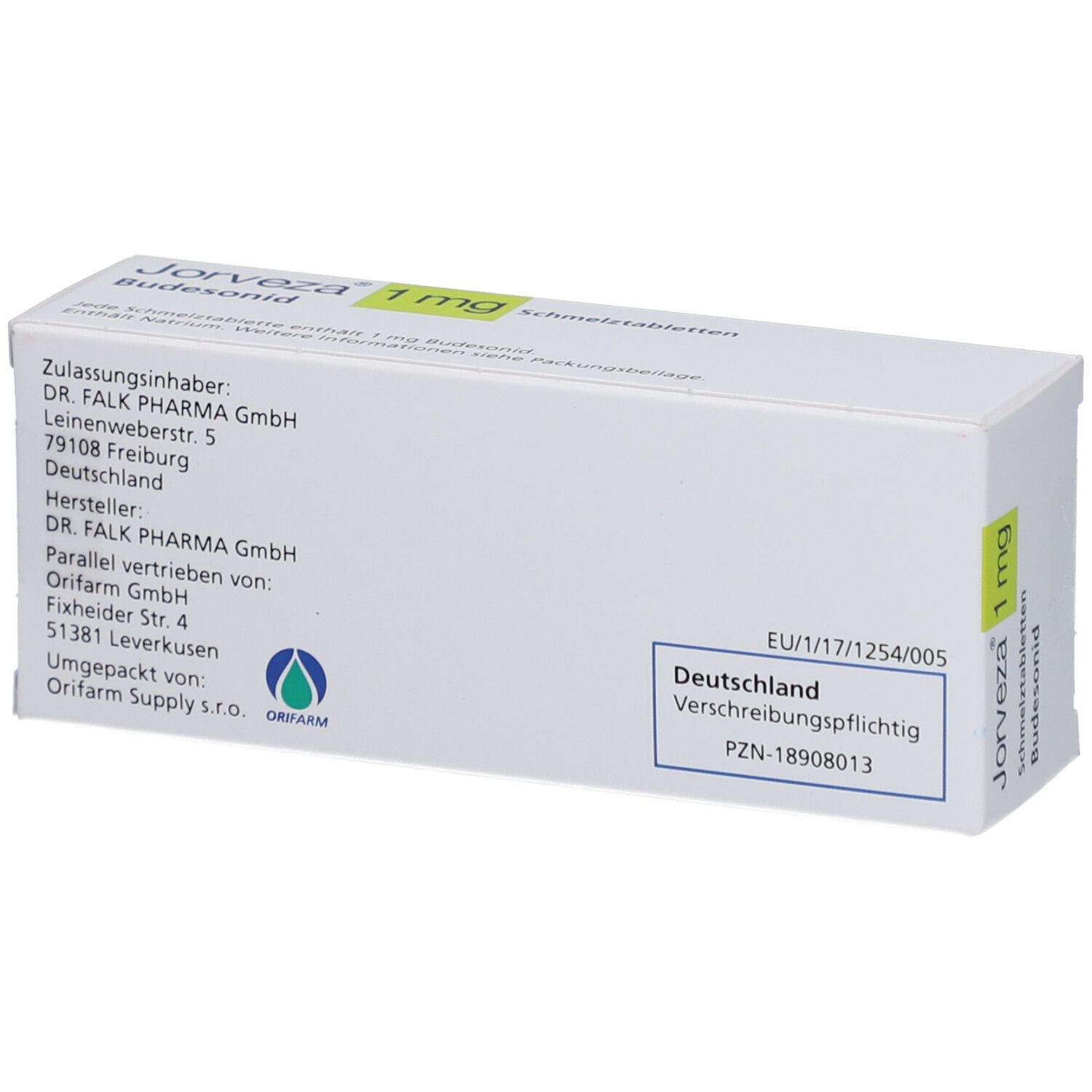 JORVEZA 1 mg Schmelztabletten
