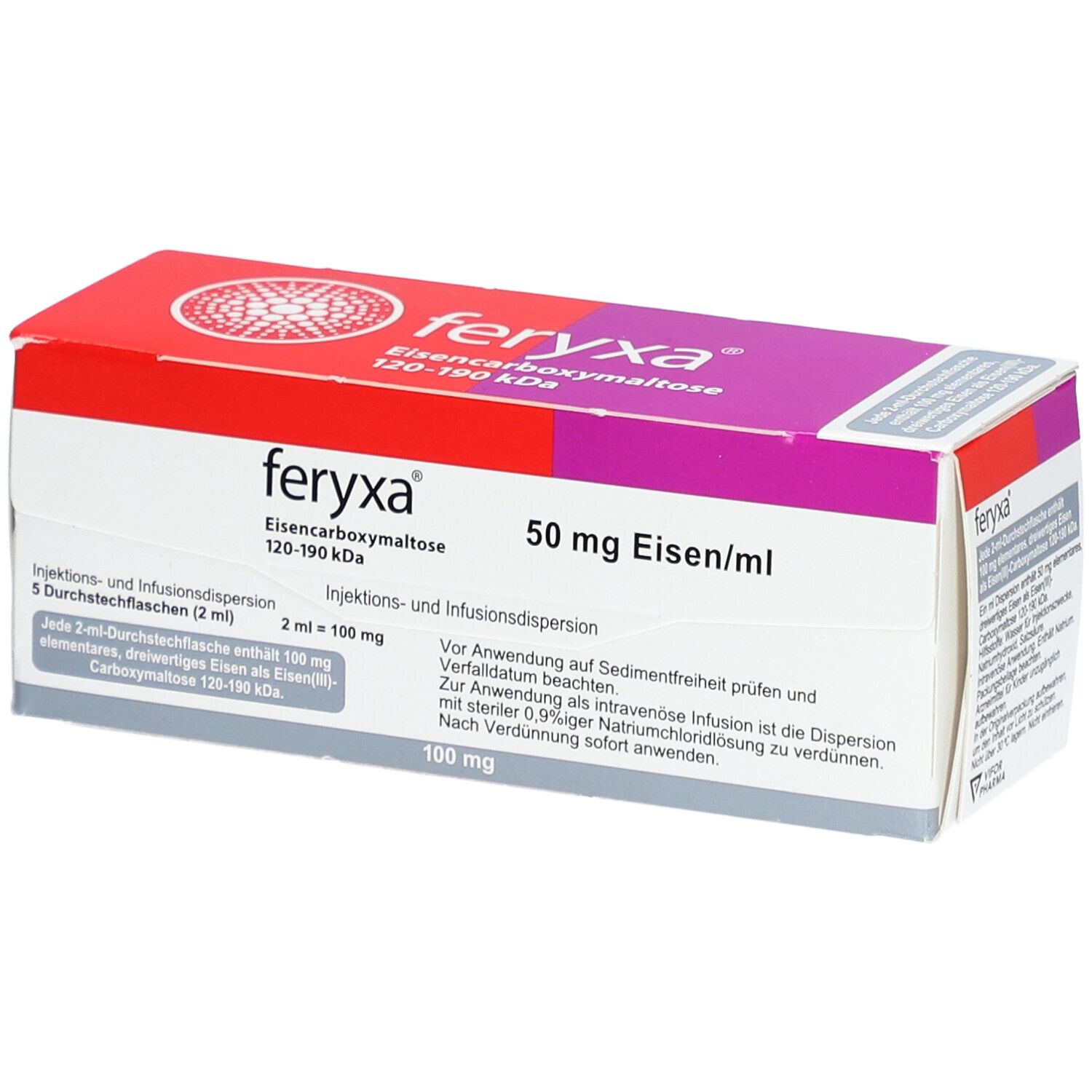 FERYXA 50 mg Eisen/ml Inj.-/Inf.-Dispers.100mg