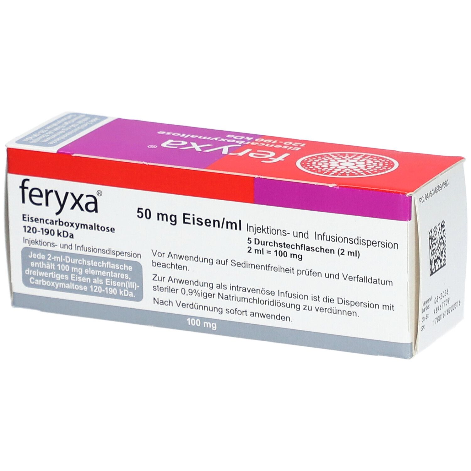 FERYXA 50 mg Eisen/ml Inj.-/Inf.-Dispers.100mg