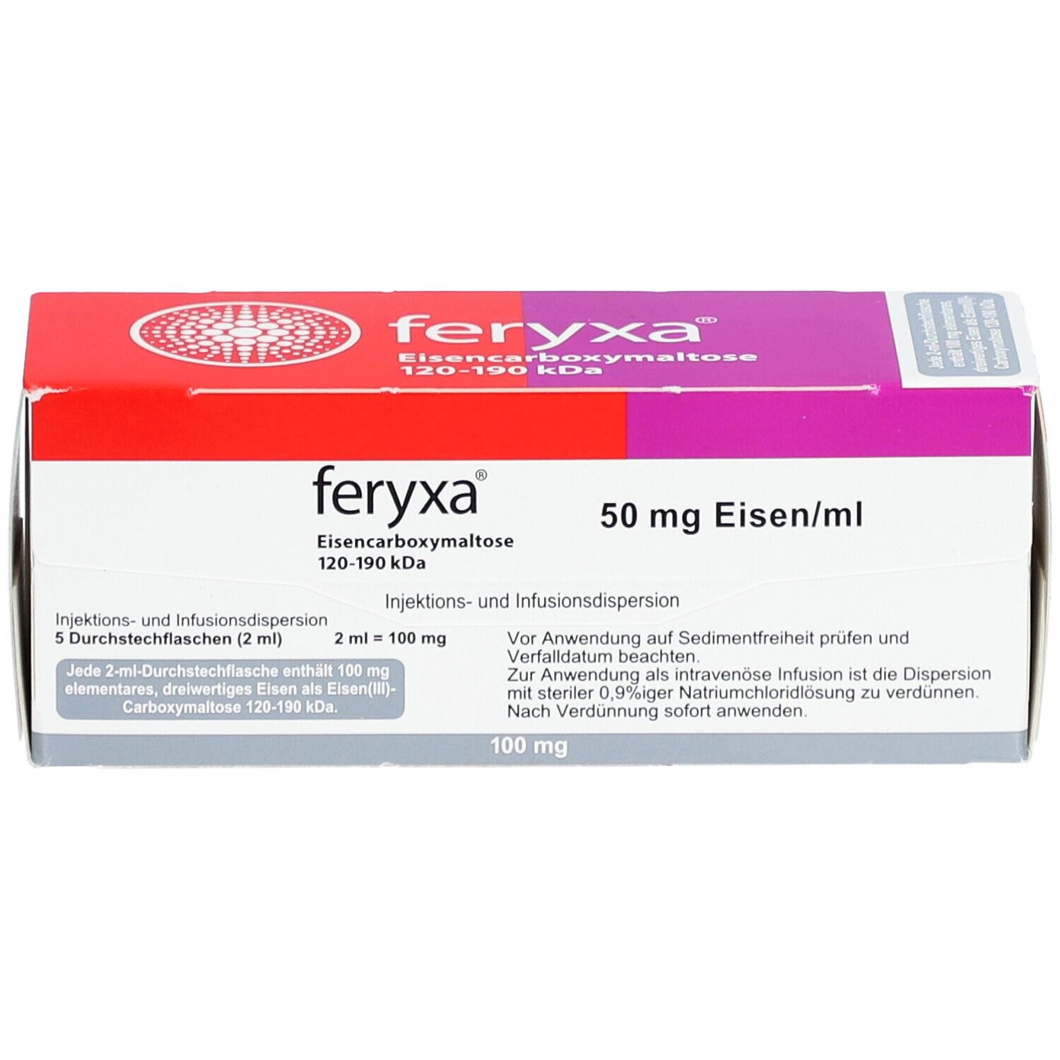 FERYXA 50 mg Eisen/ml Inj.-/Inf.-Dispers.100mg