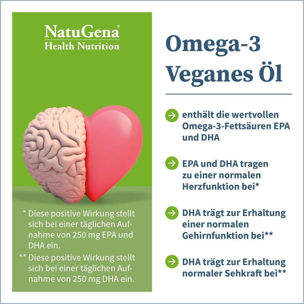 NatuGena® Omega-3 Veganes Öl