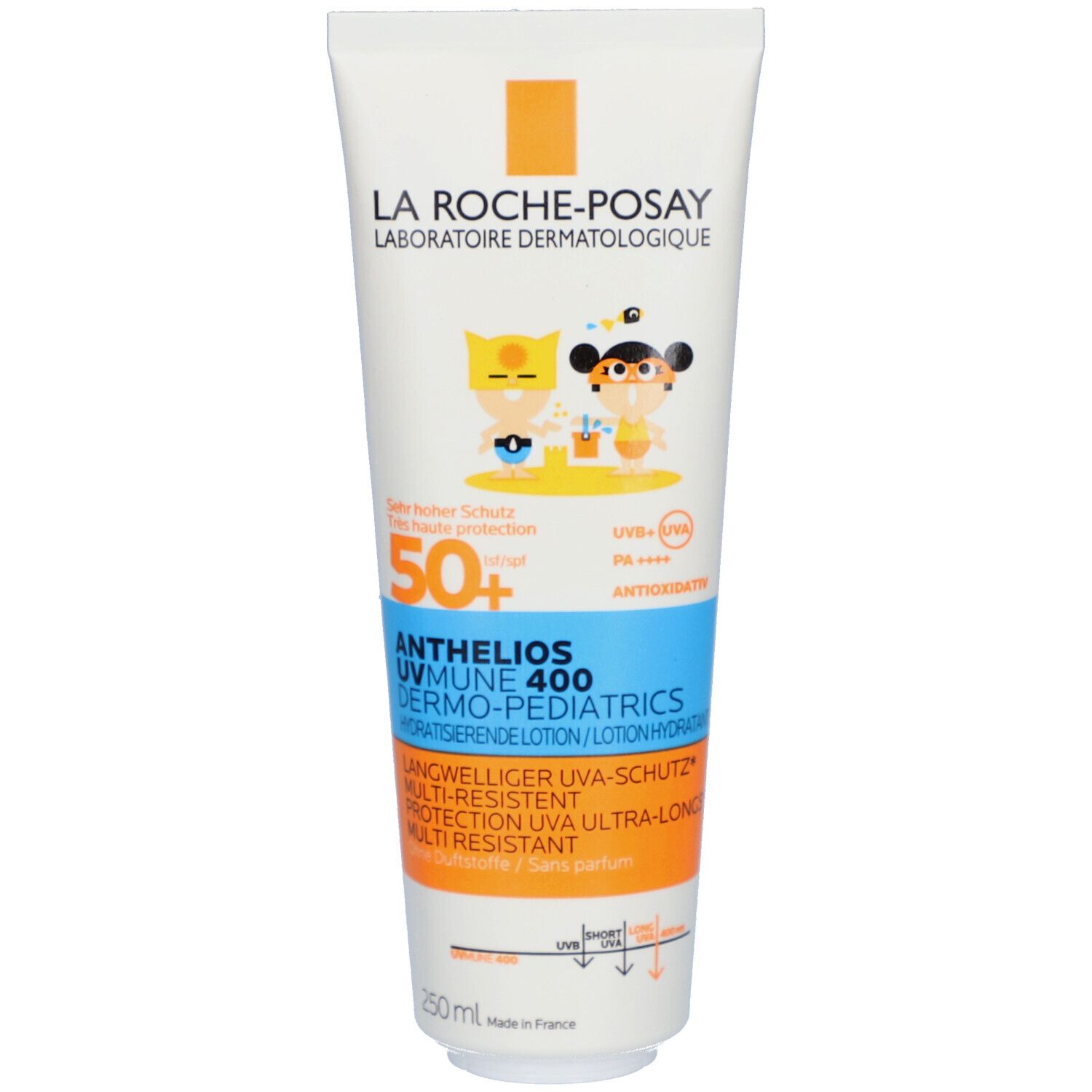 La Roche Posay Anthelios Sonnenmilch für Kinder LSF 50+: Effektiver Sonnenschutz mit Mexoryl 400 Filtertechnologie und A