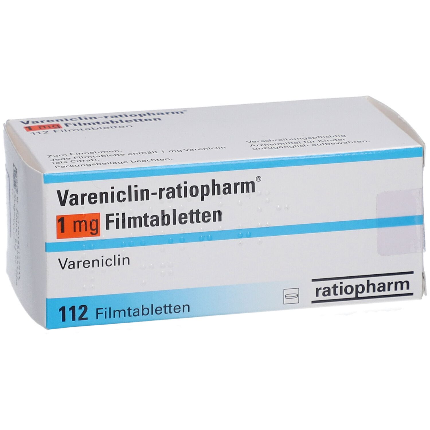 VARENICLIN-ratiopharm 1 mg Filmtabletten