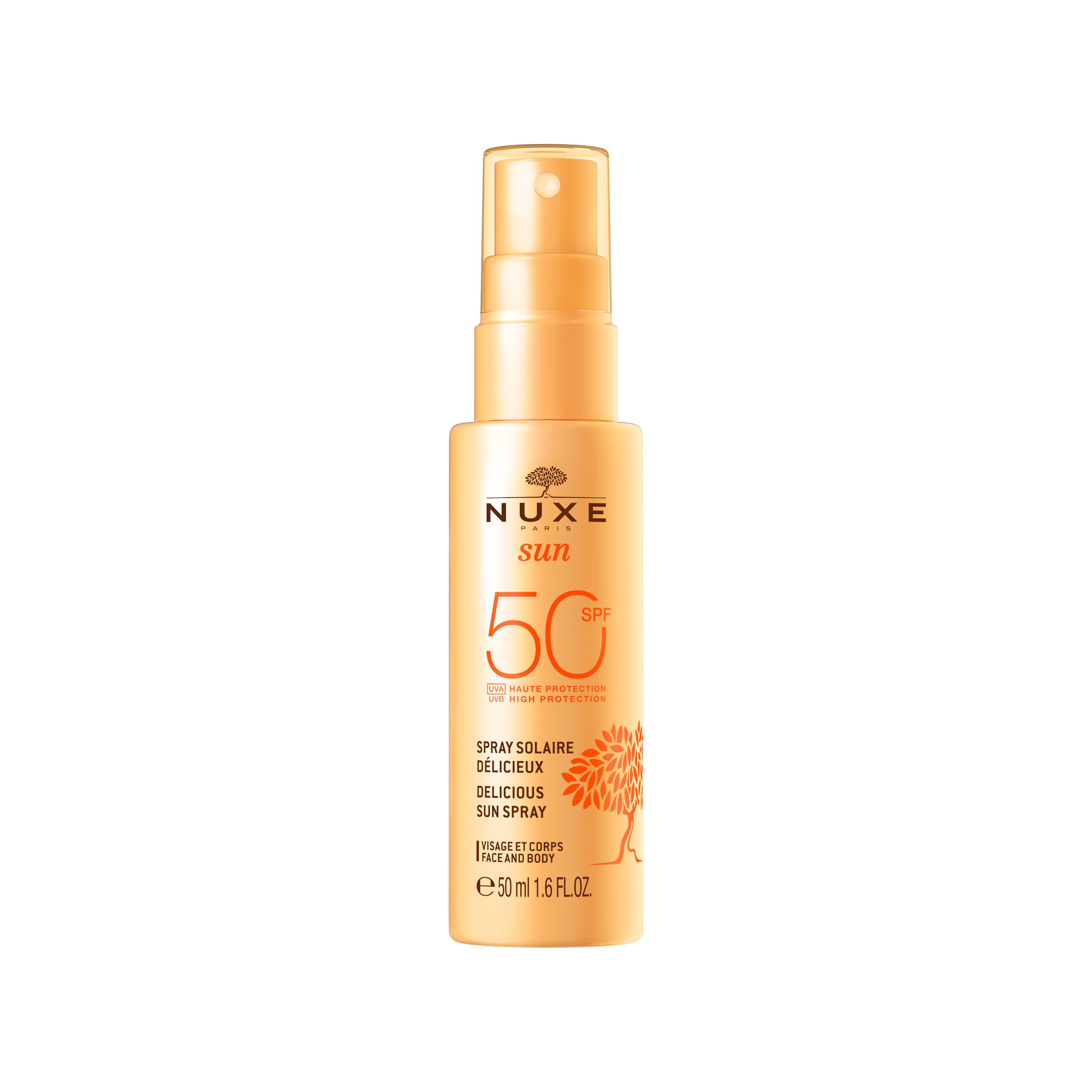 NUXE Sun Sinnliches Duftspray Gesicht und Körper hoher Schutz LSF 50