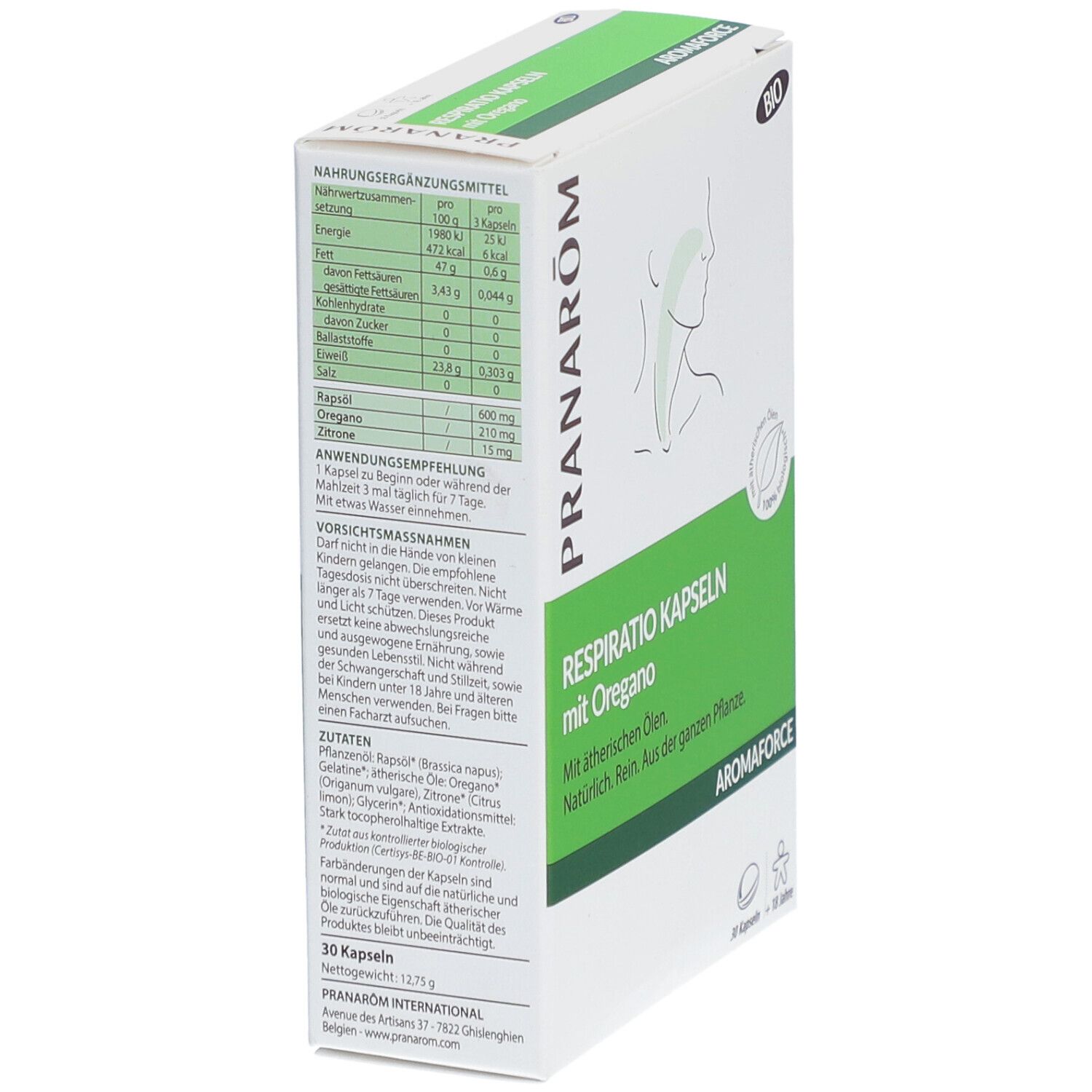 Respiratio Kapseln mit Oregano Bio 30 St