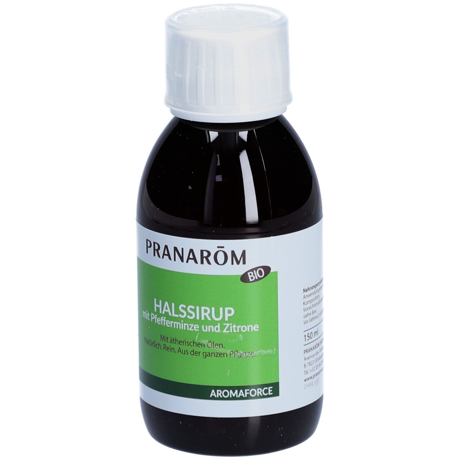 Halssirup mit Pfefferminze und Zitrone Bio 150 ml Sirup