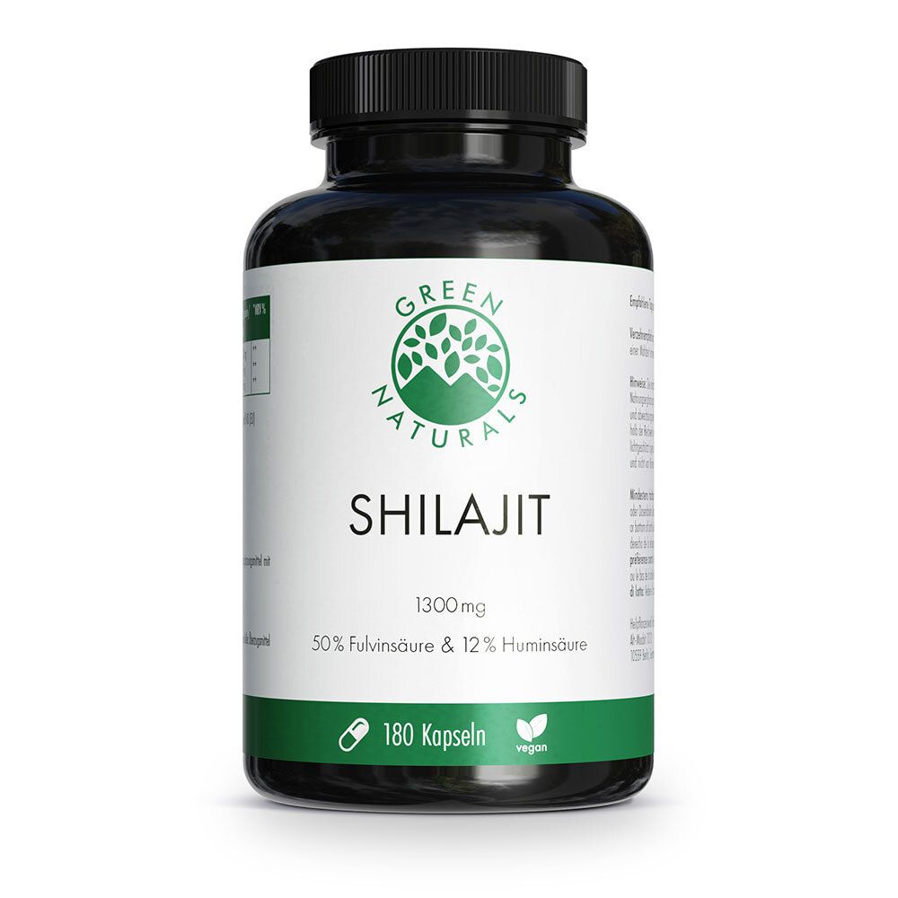 Green Naturals Shilajit 1300 mg hochdosiert vegan