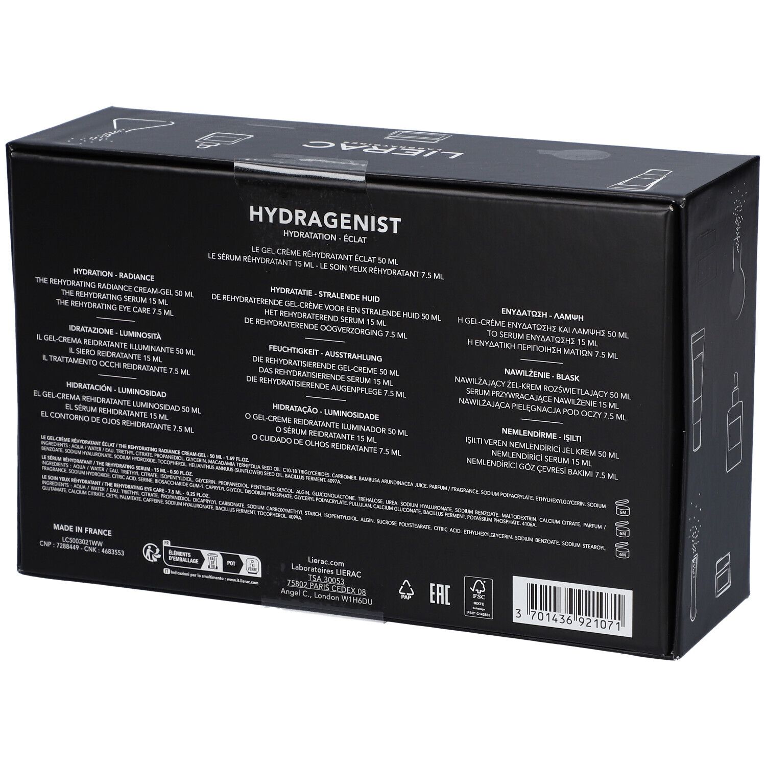 LIERAC HYDRAGENIST Geschenkset