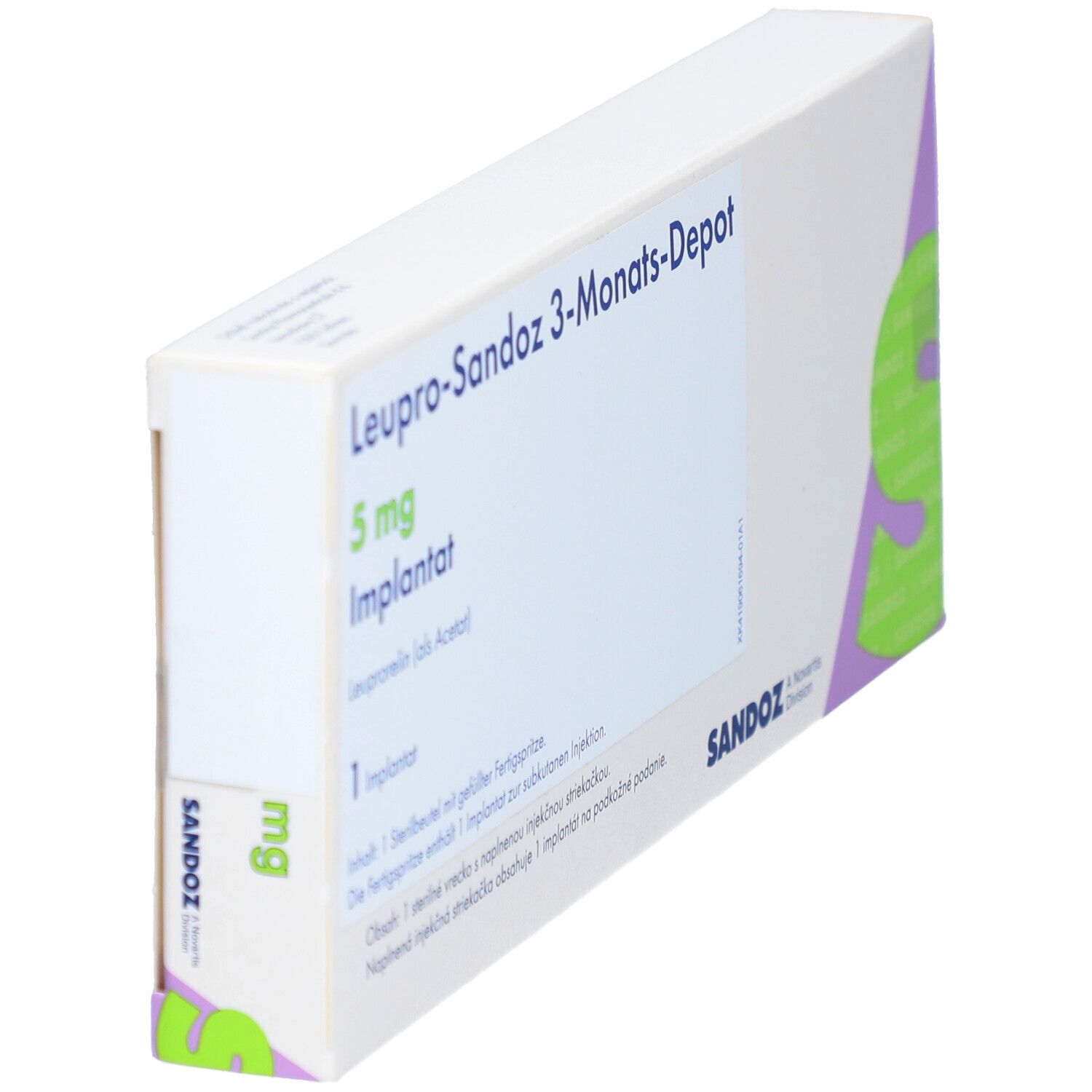 LEUPRO-Sandoz 3-Mon.-Depot 5 mg Implant.i.e.F.-Sp. 1 St Implantat