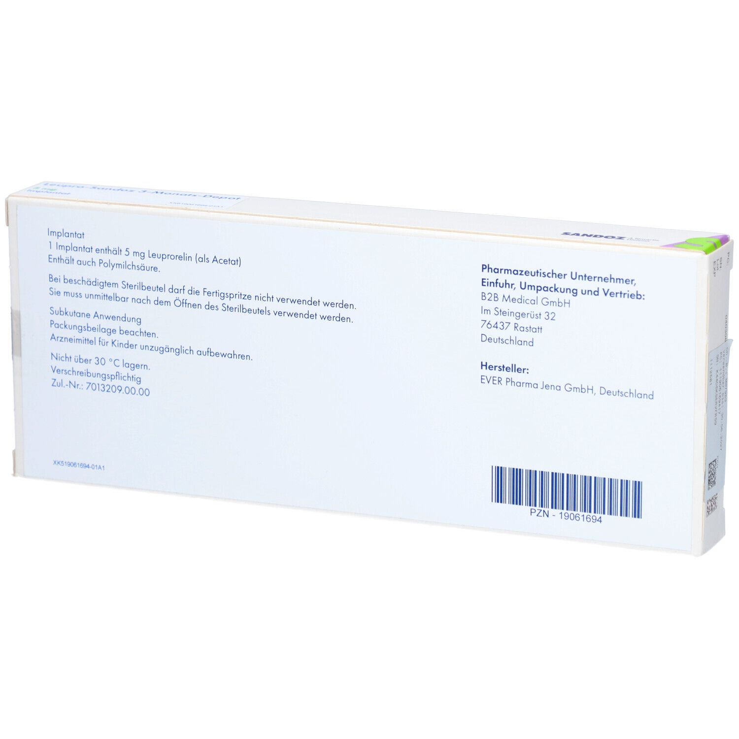 LEUPRO-Sandoz 3-Monats-Depot Implantat i.e.F.-Spr.