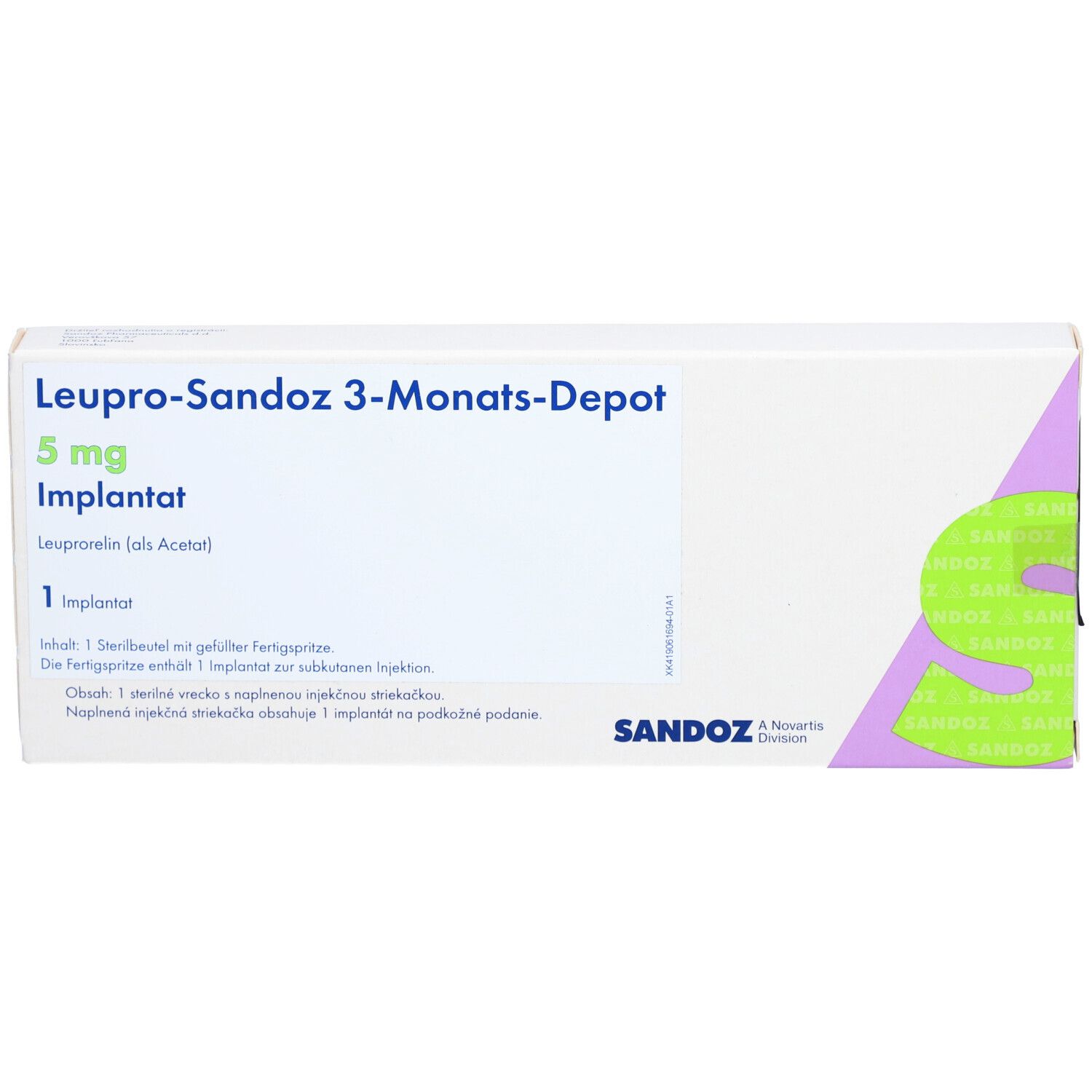 LEUPRO-Sandoz 3-Monats-Depot Implantat i.e.F.-Spr.