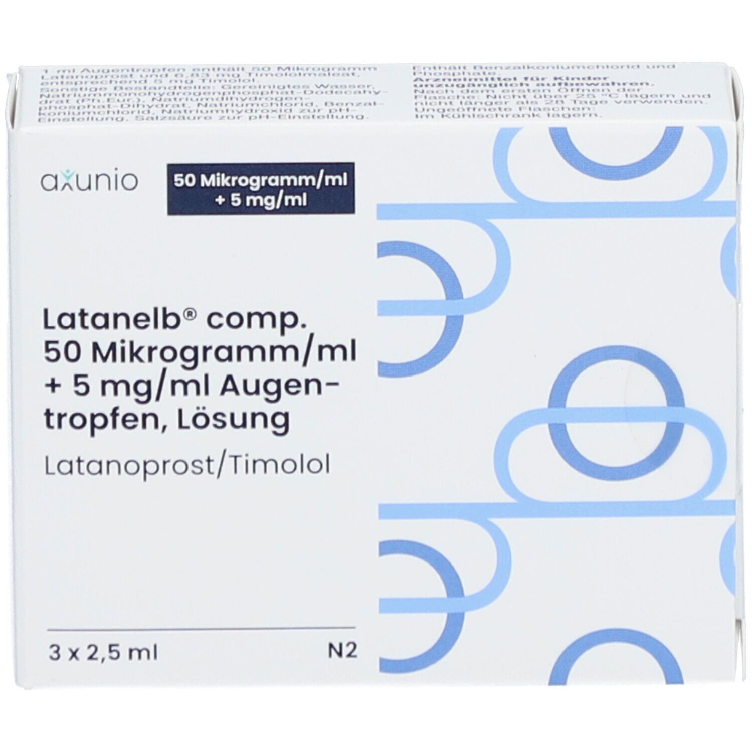 LATANELB comp. 50 Mikrogramm/ml + 5 mg/ml Augentr.