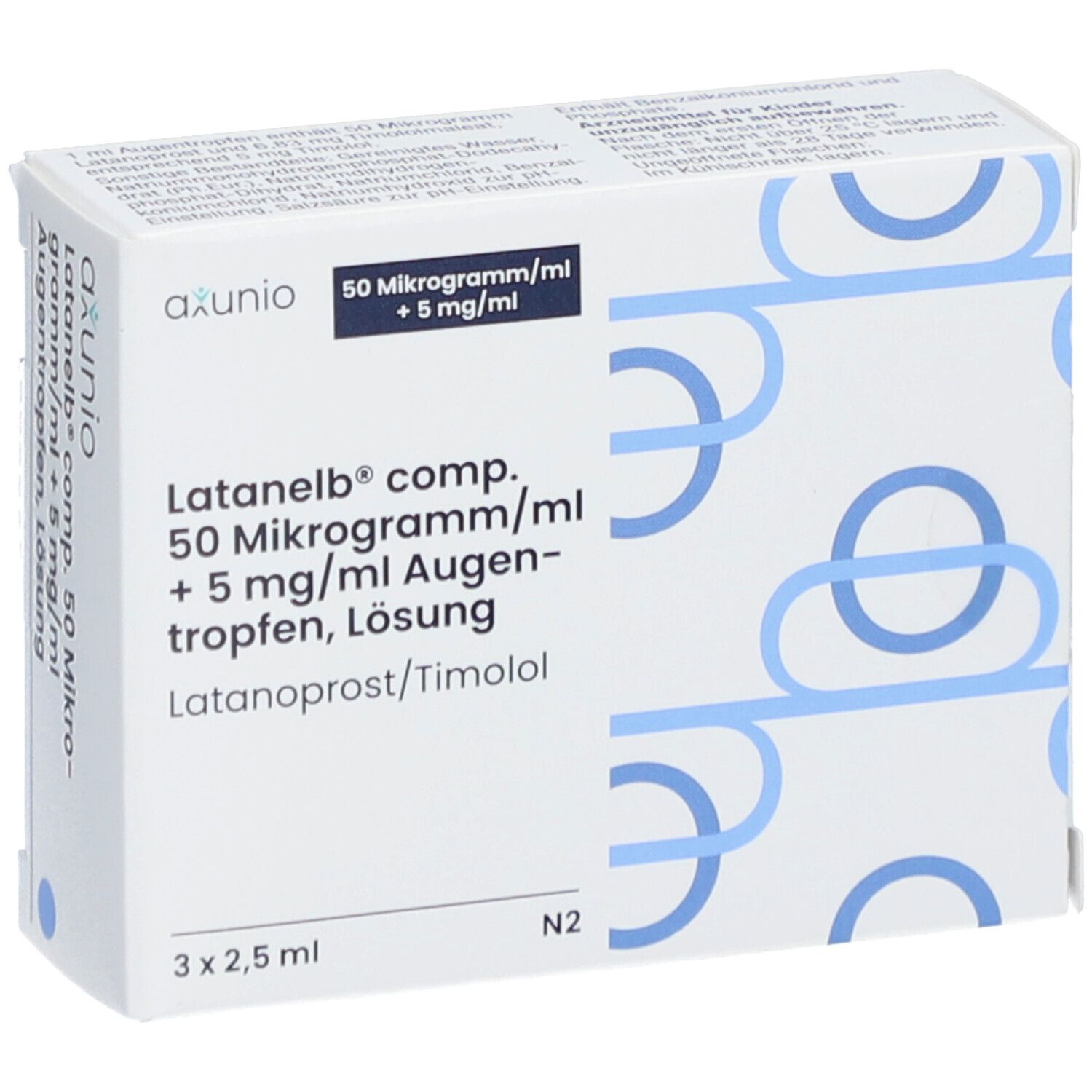 LATANELB comp. 50 Mikrogramm/ml + 5 mg/ml Augentr.