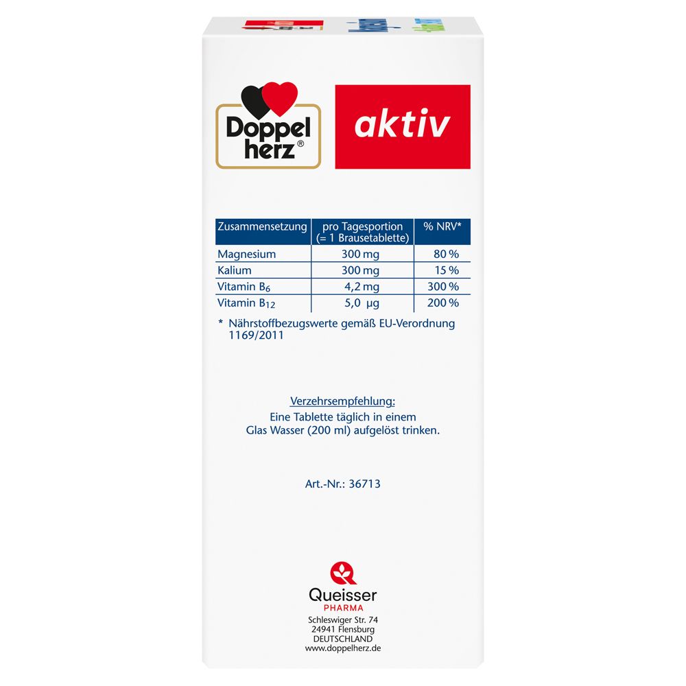 Doppelherz® aktiv Magnesium + Kalium Sport Brausetabletten