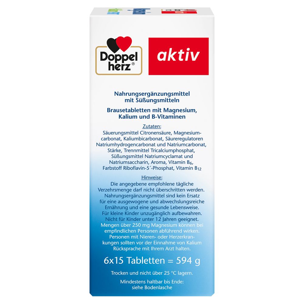 Doppelherz® aktiv Magnesium + Kalium Sport Brausetabletten