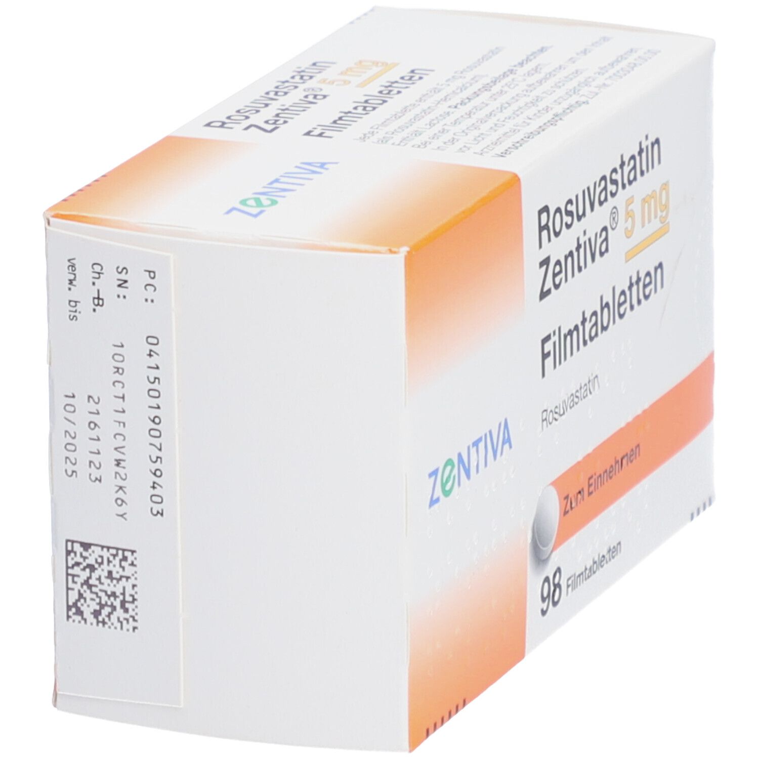 Rosuvastatin Zentiva 5 mg Filmtabletten 98 St