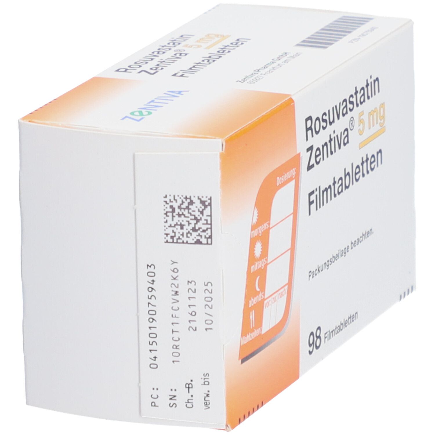 ROSUVASTATIN Zentiva 5 mg Filmtabletten