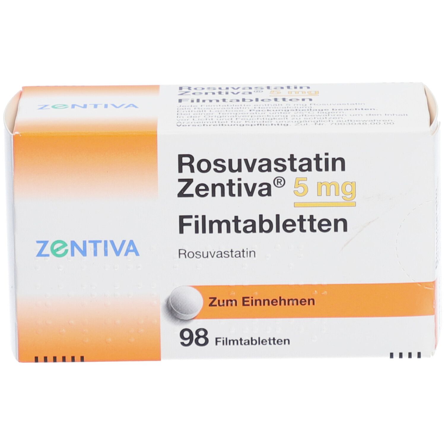 ROSUVASTATIN Zentiva 5 mg Filmtabletten