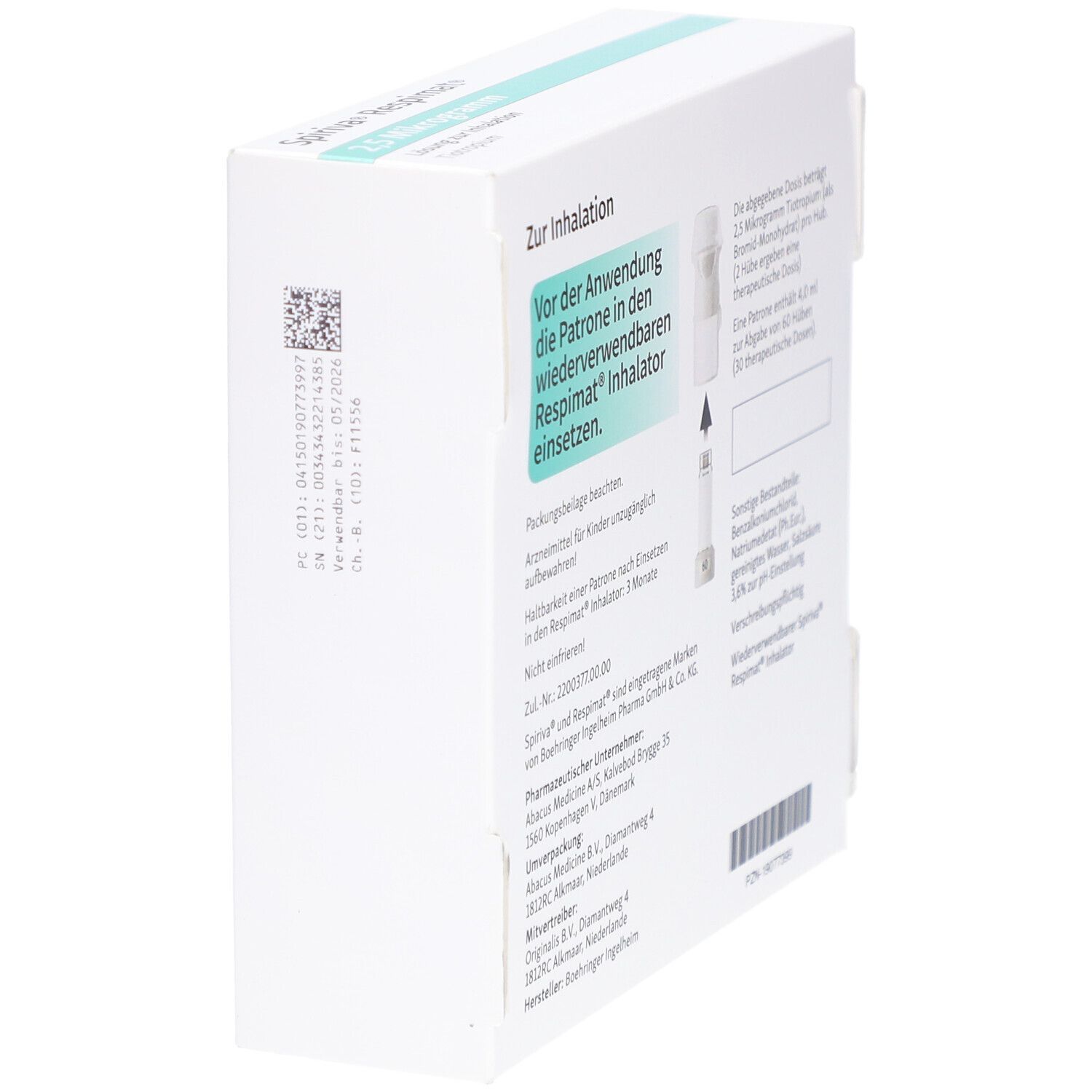 SPIRIVA Respimat 2,5 µg Lsg.z.Inh.wiederverwendbar
