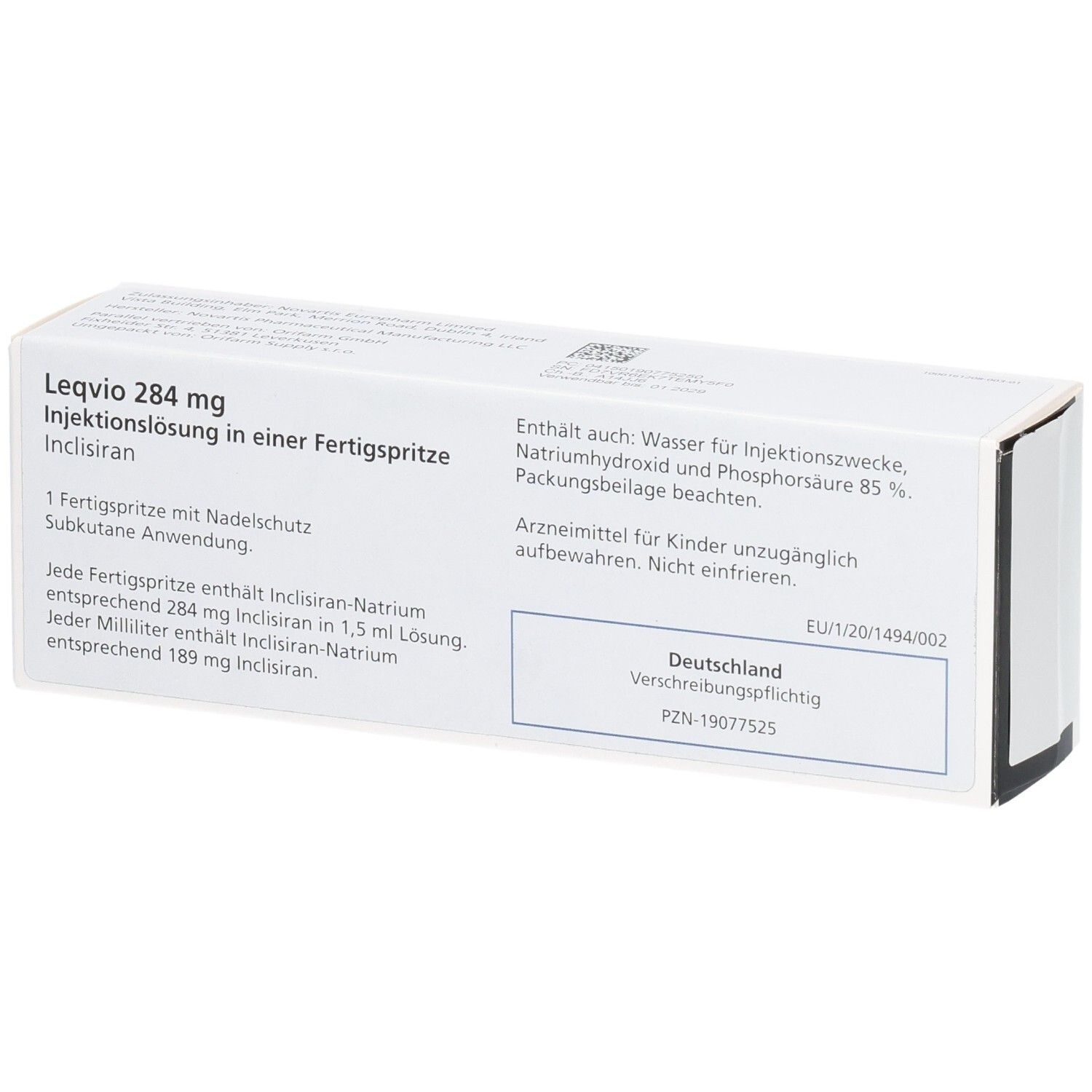 LEQVIO 284 mg Injektionslösung i.e.Fertigspr.m.NS