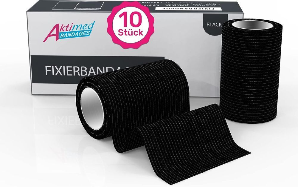 Aktimed Bandage Schwarz 10er Packung