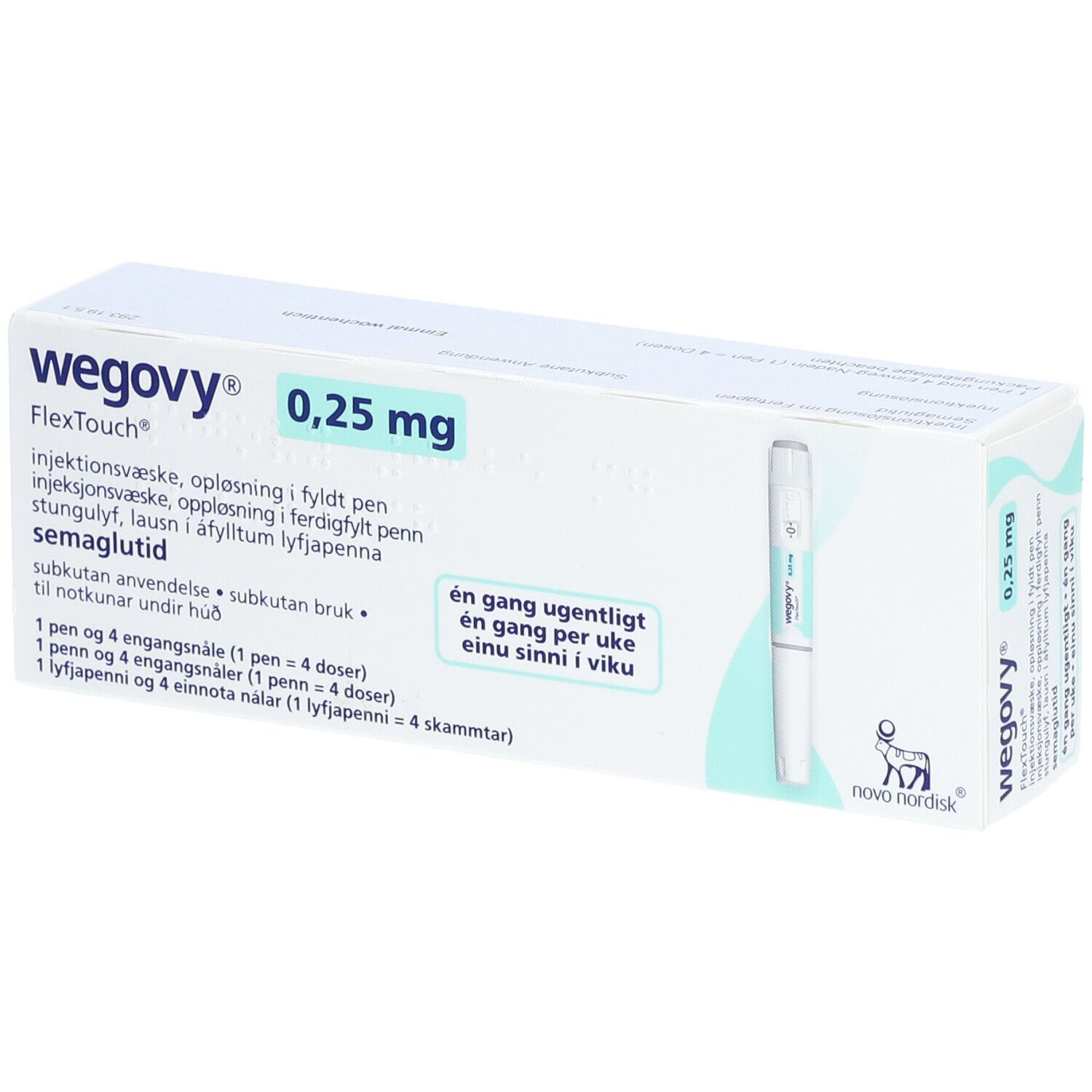 WEGOVY 0,25 mg FlexTouch Injektionslsg.Fertigpen 1x1,5 ml mit dem E ...